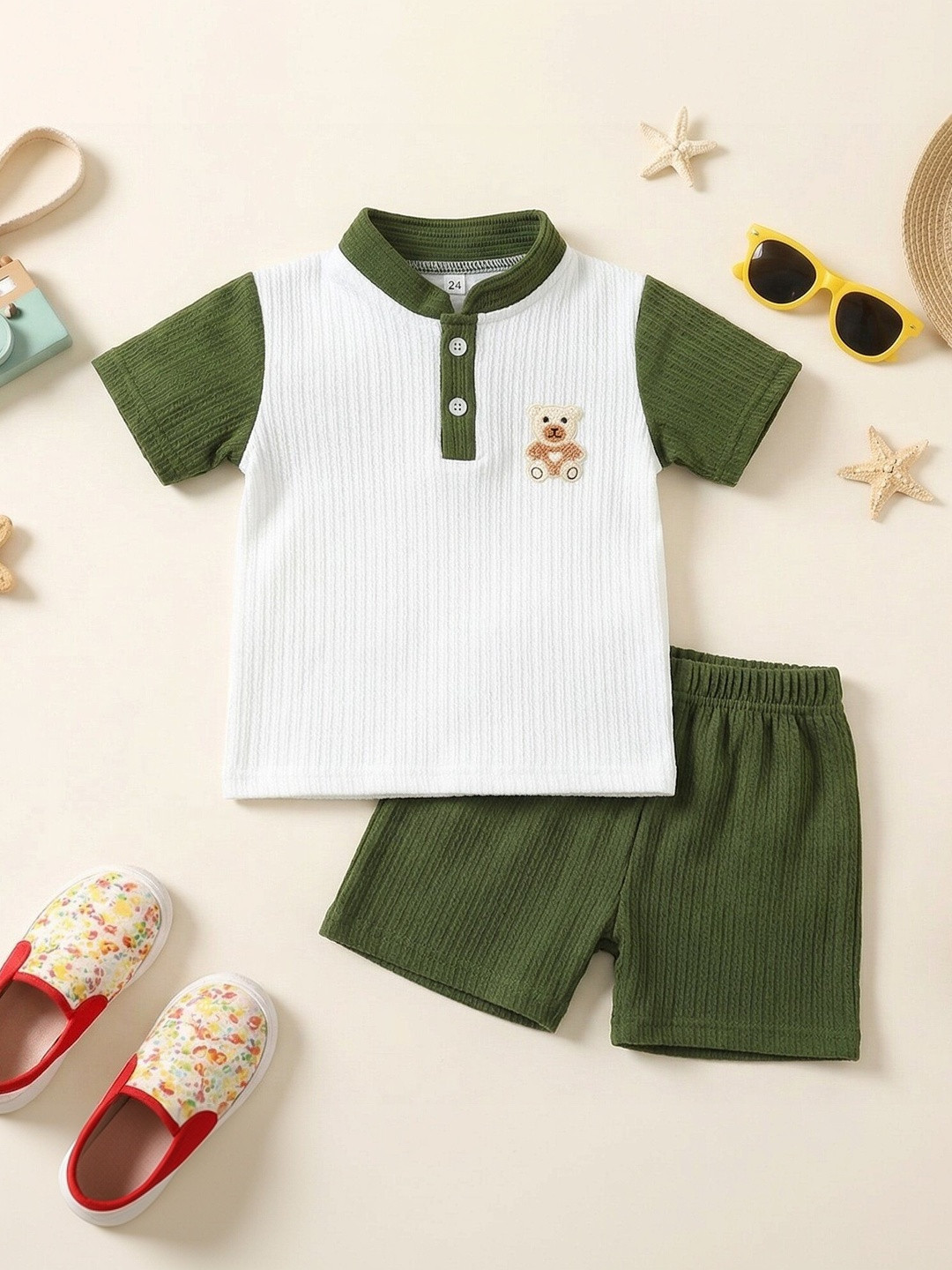 AVELLY Unisex Kids T-shirt with Shorts