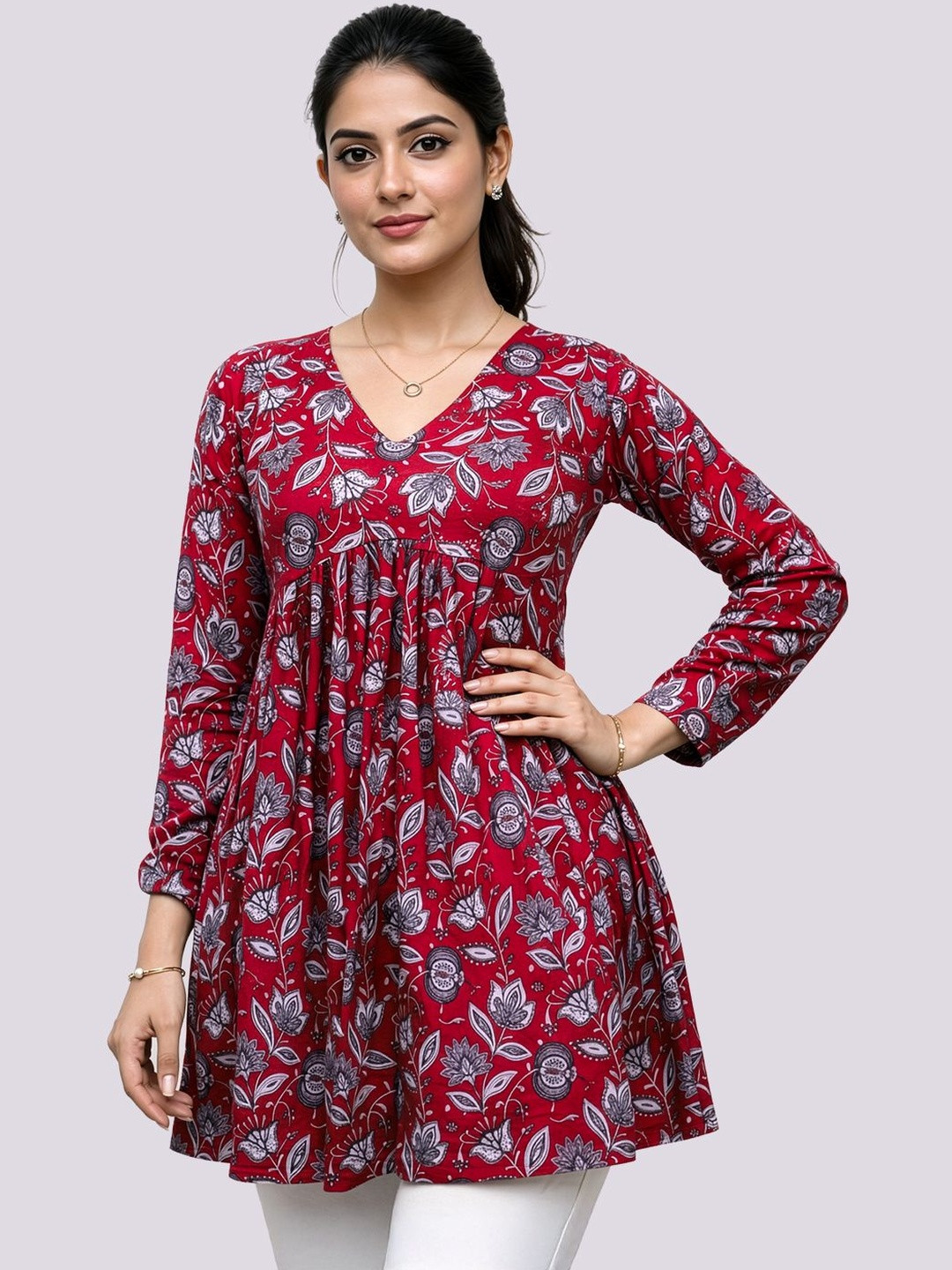 Maheshvi Floral Print Top