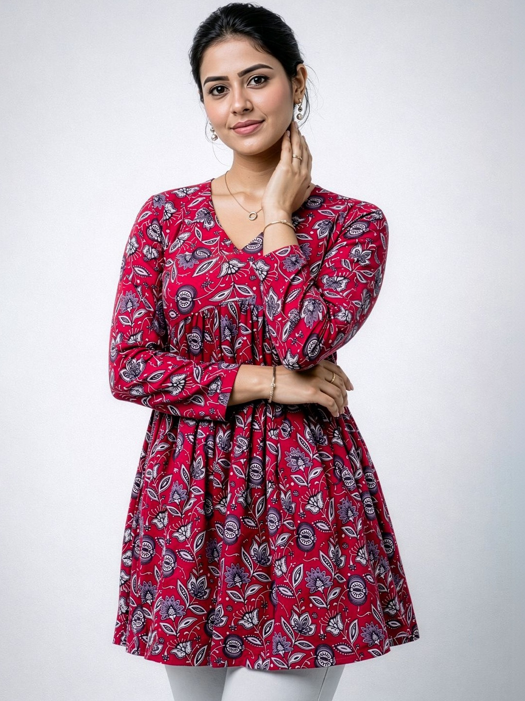 Maheshvi Floral Print Top