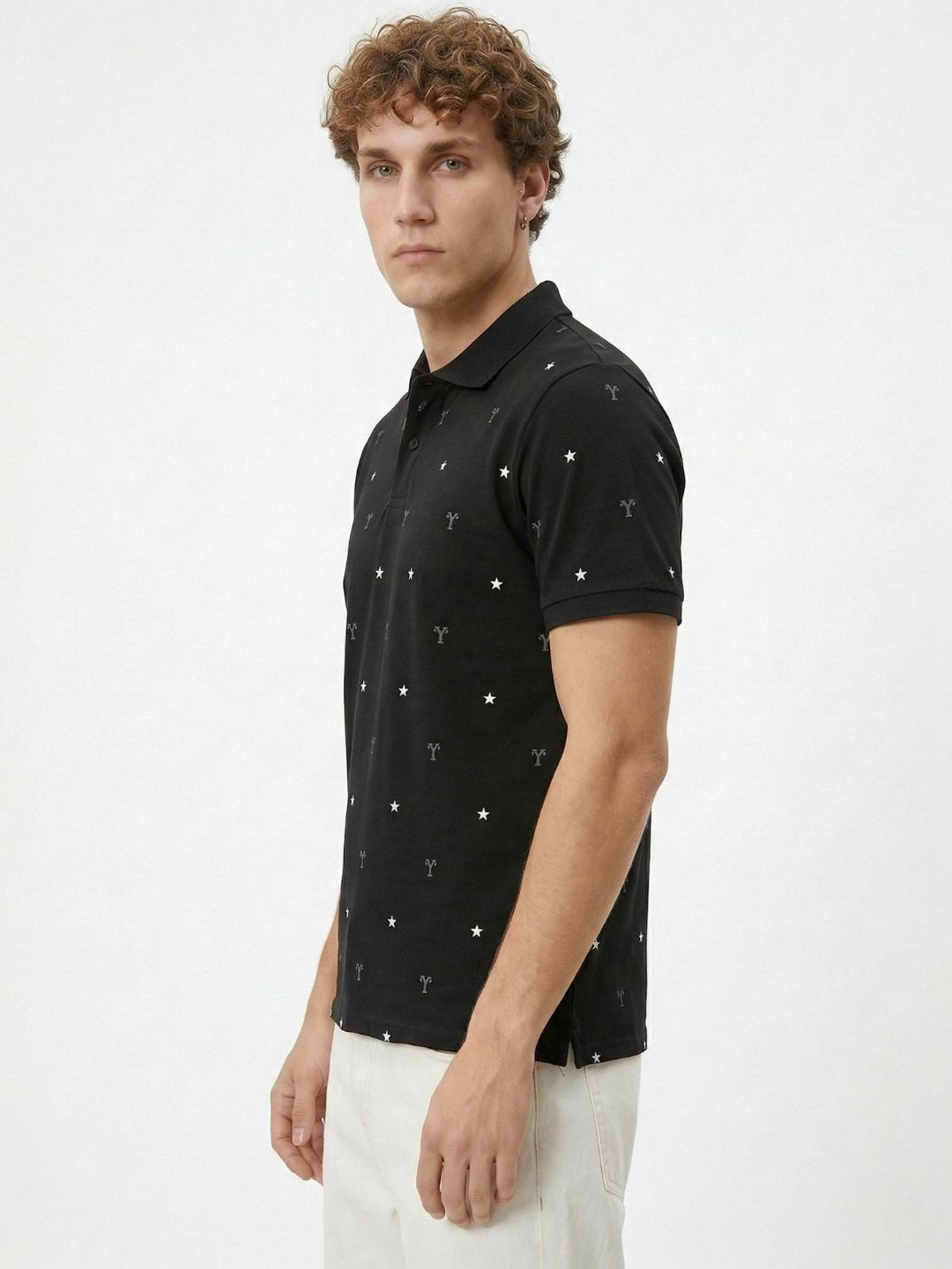SZN Men Printed Polo Collar T-shirt