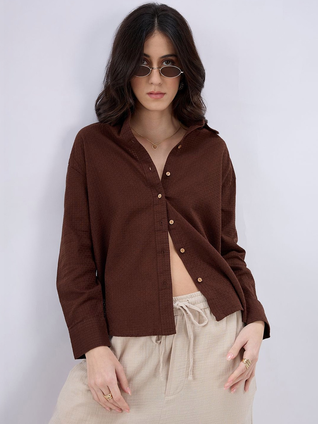 Mystere Paris Women Classic Casual Shirt
