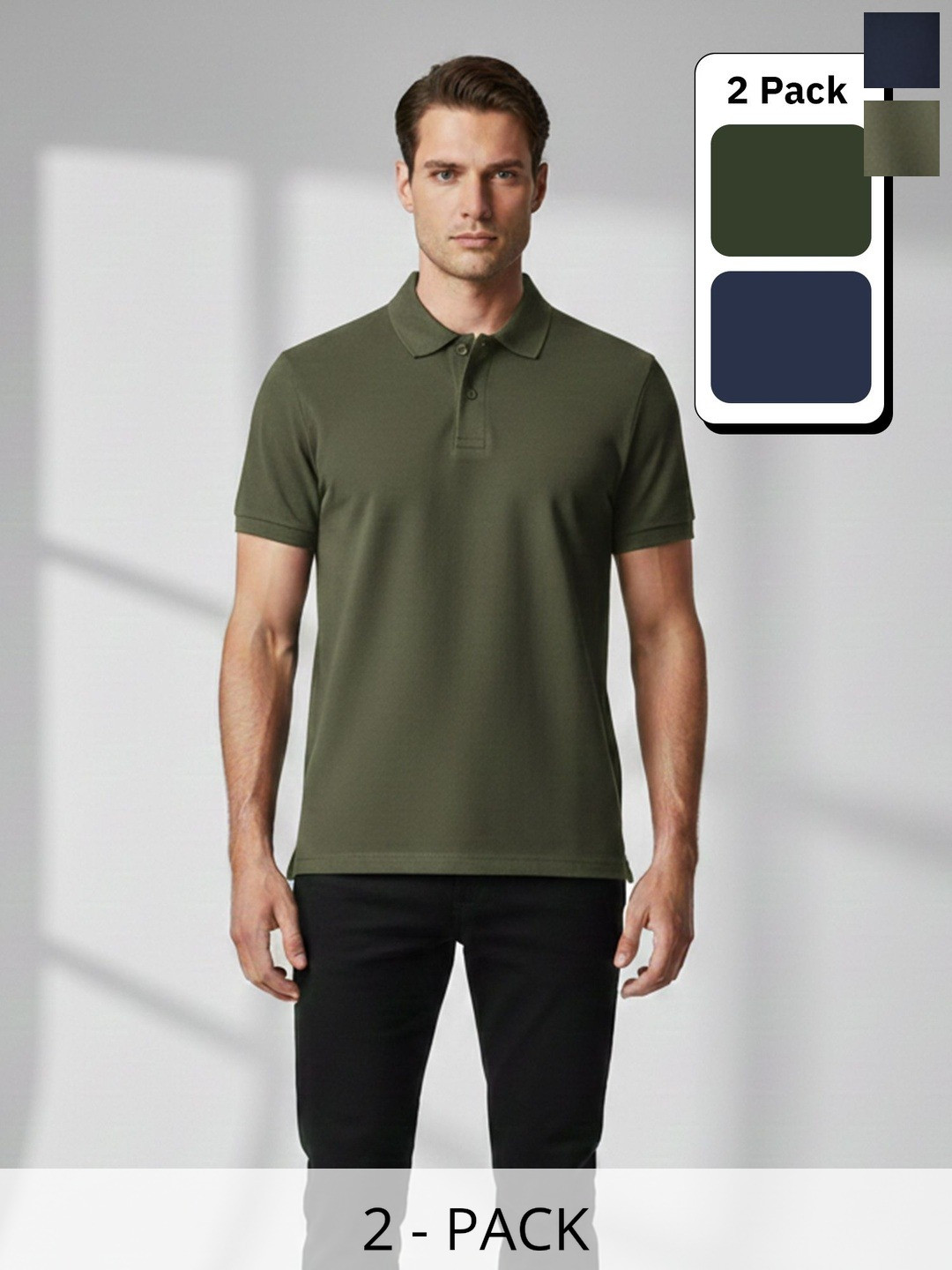 Dollar Men 2 Polo Collar T-shirt