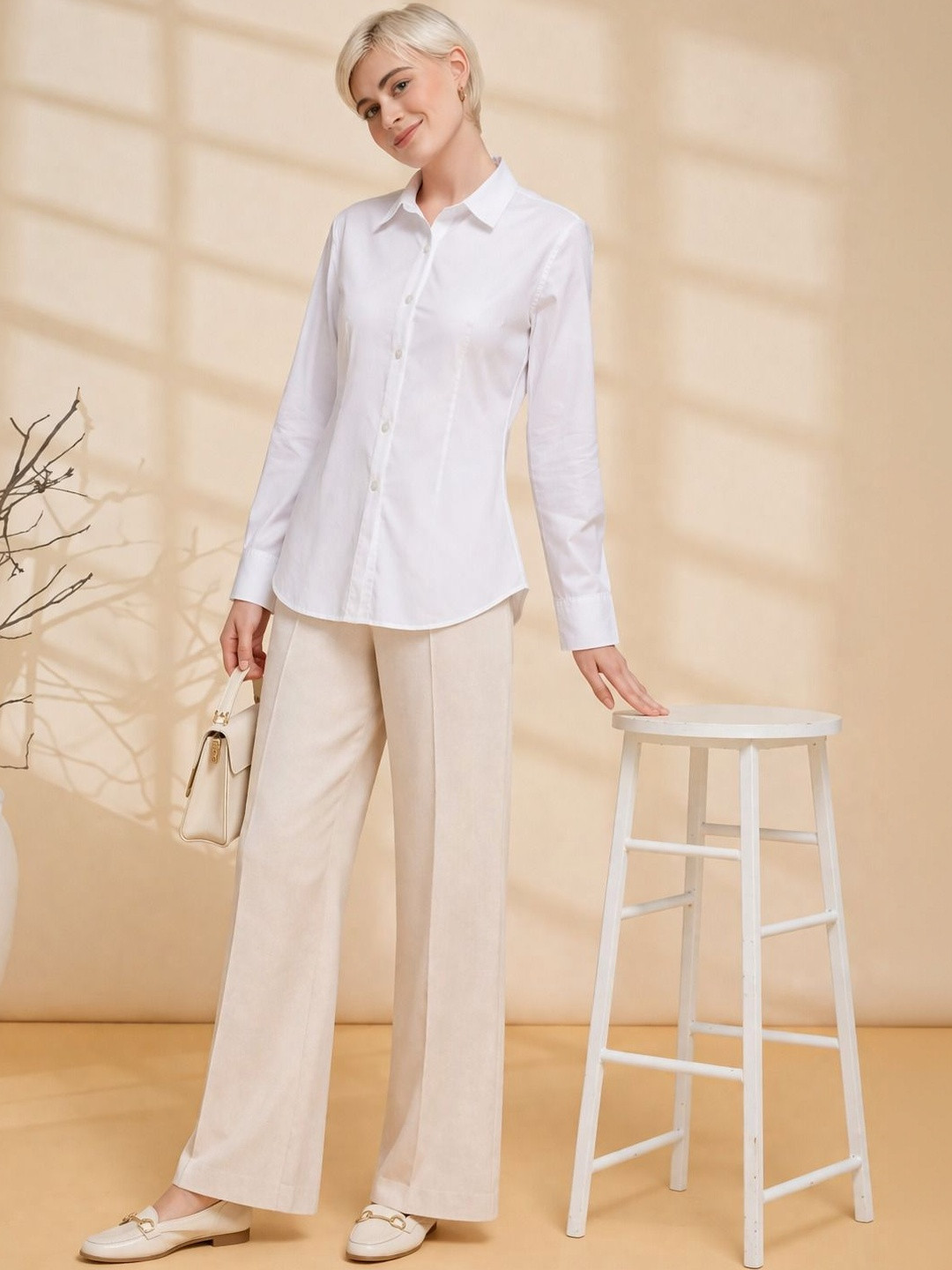 Molly & Michel Women Comfort Slim Fit Party Shirt