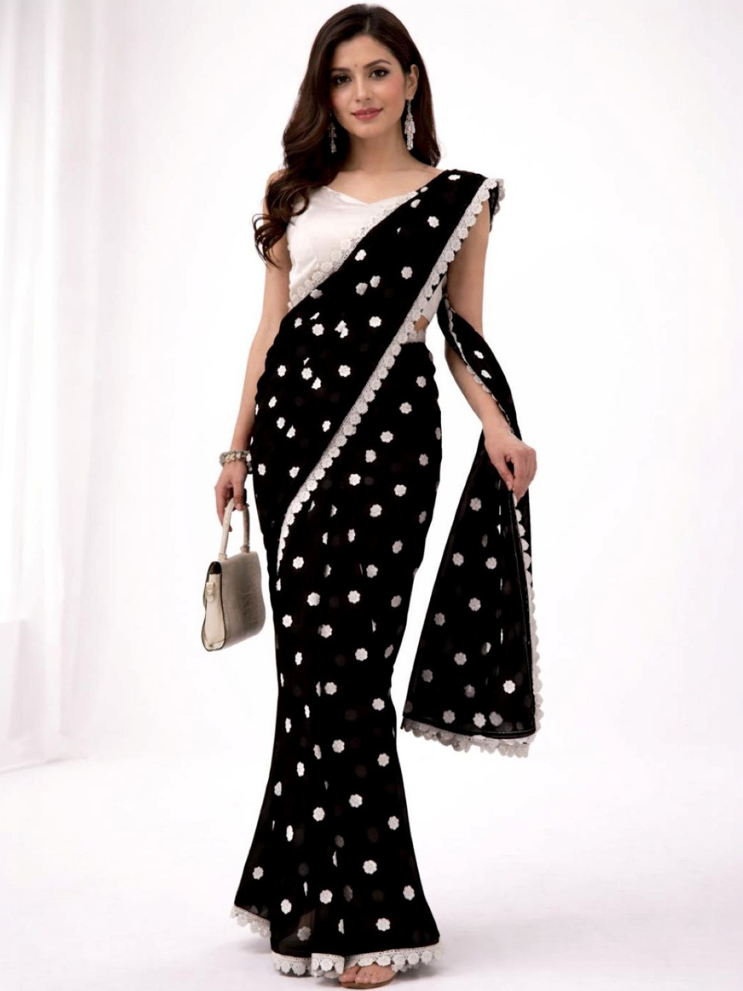 ARKIA Pure Georgette Saree