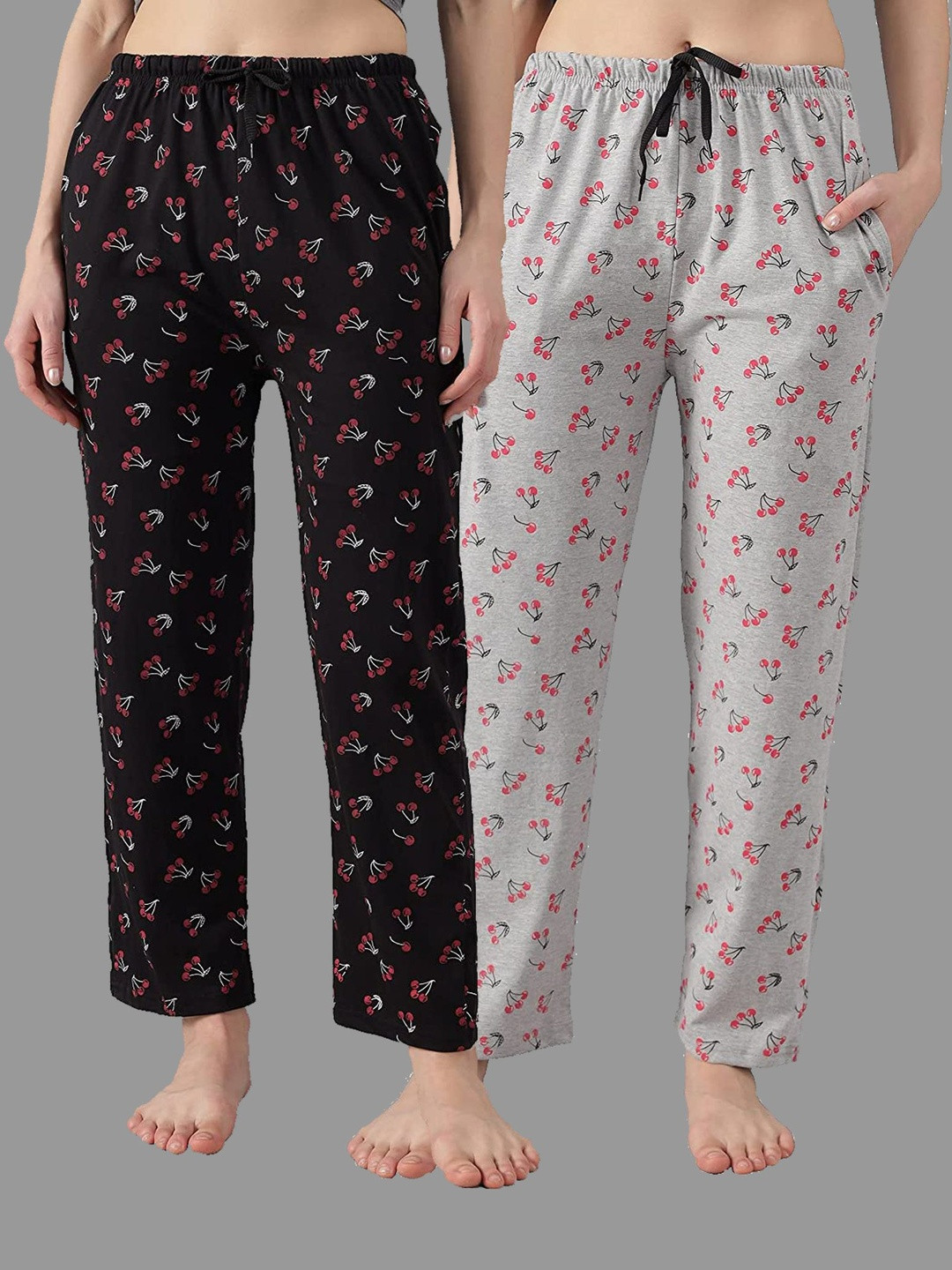 Anixa Women Pack of 2 Regular Fit Track Pants