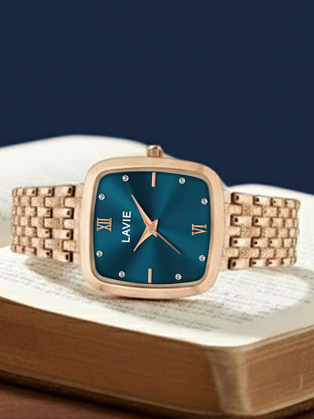 Lavie Women Brass Dial & Wrap Around Straps Analogue Watch LV-706-BL