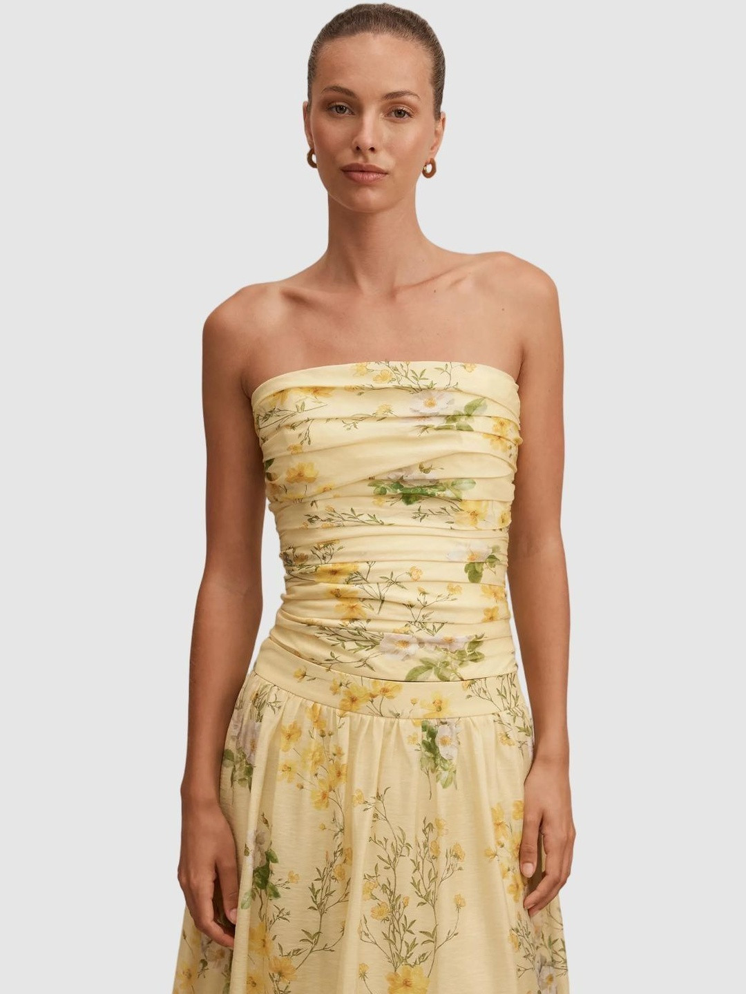 Forever New Palmer Gathered Strapless Top