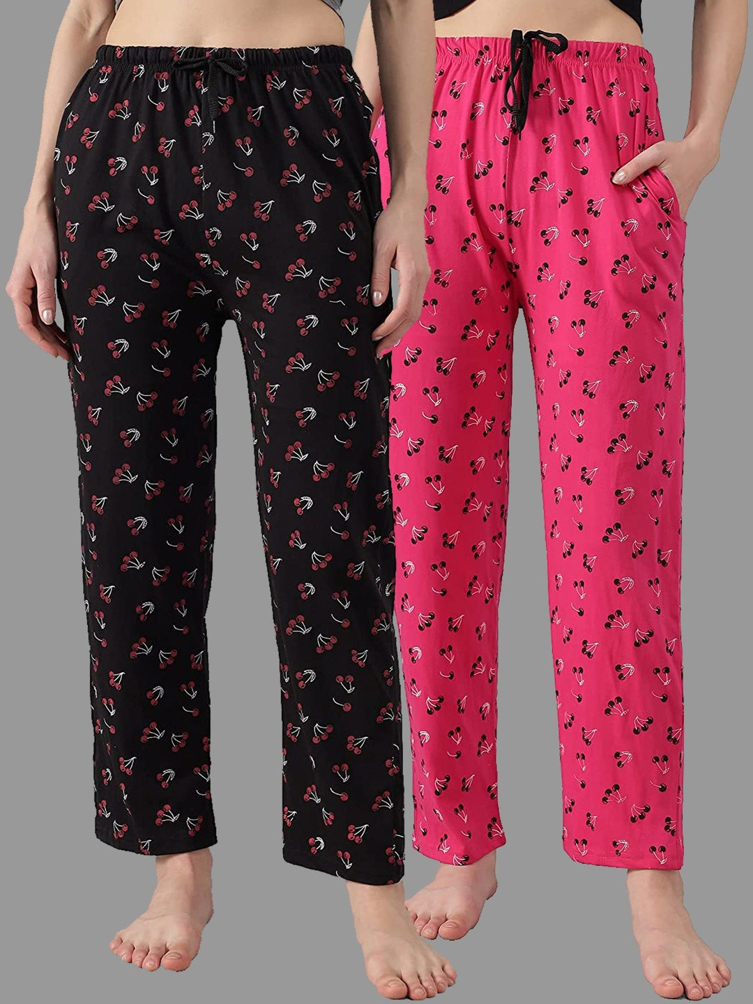 Anixa Women Pack of 2 Regular Fit Track Pants