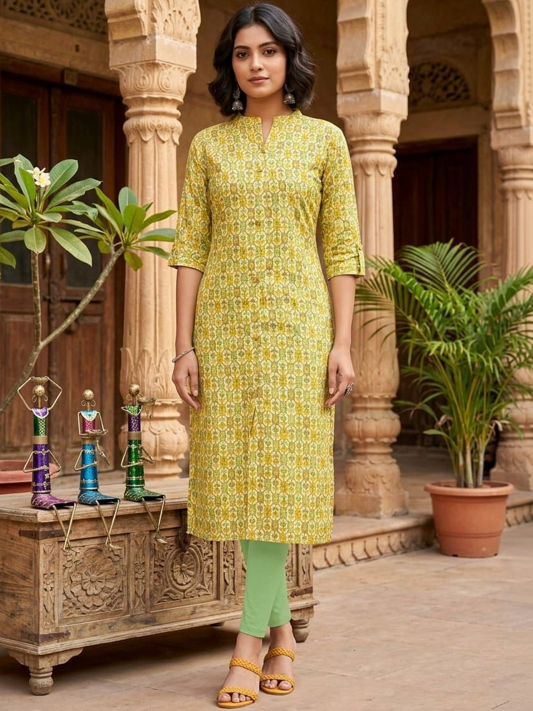 SIMPLYETHNIC Women Geometric Printed Kurta