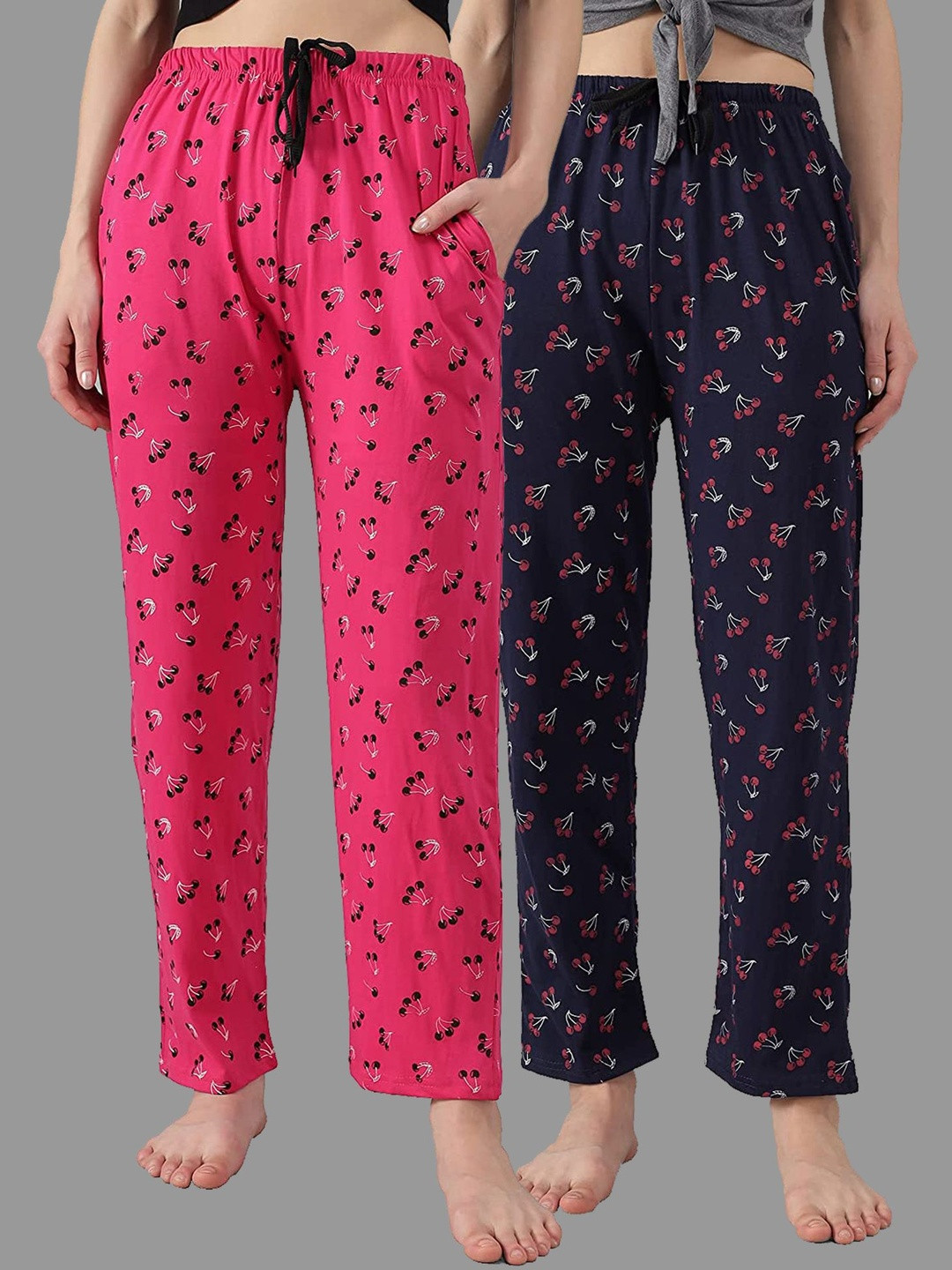 Anixa Women Pack of 2 Regular Fit Track Pants