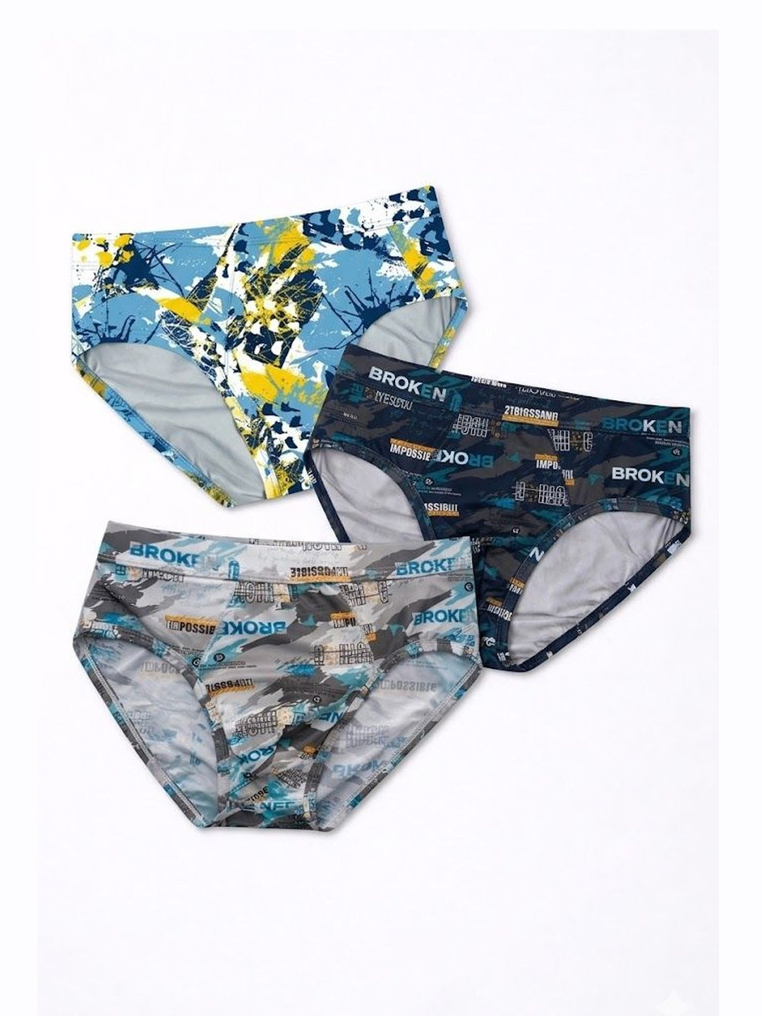 TPJ Mart Men Printed Anti Bacterial Assorted Boxer-Style Briefs