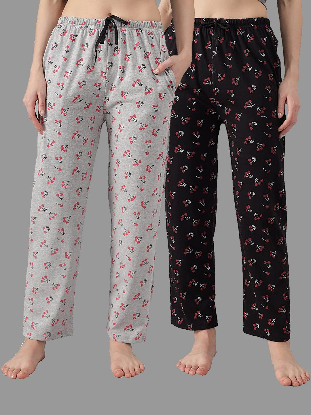 Anixa Women Pack of 2 Regular Fit Track Pants