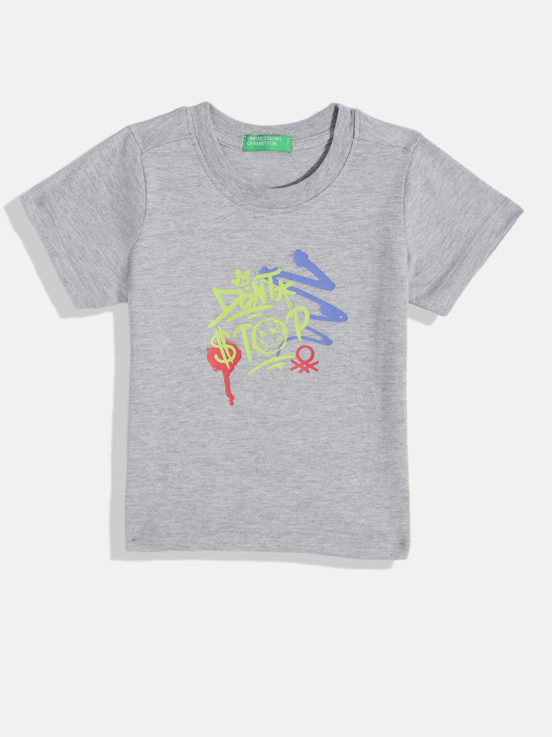 United Colors of Benetton Boys Typography Printed T-shirt