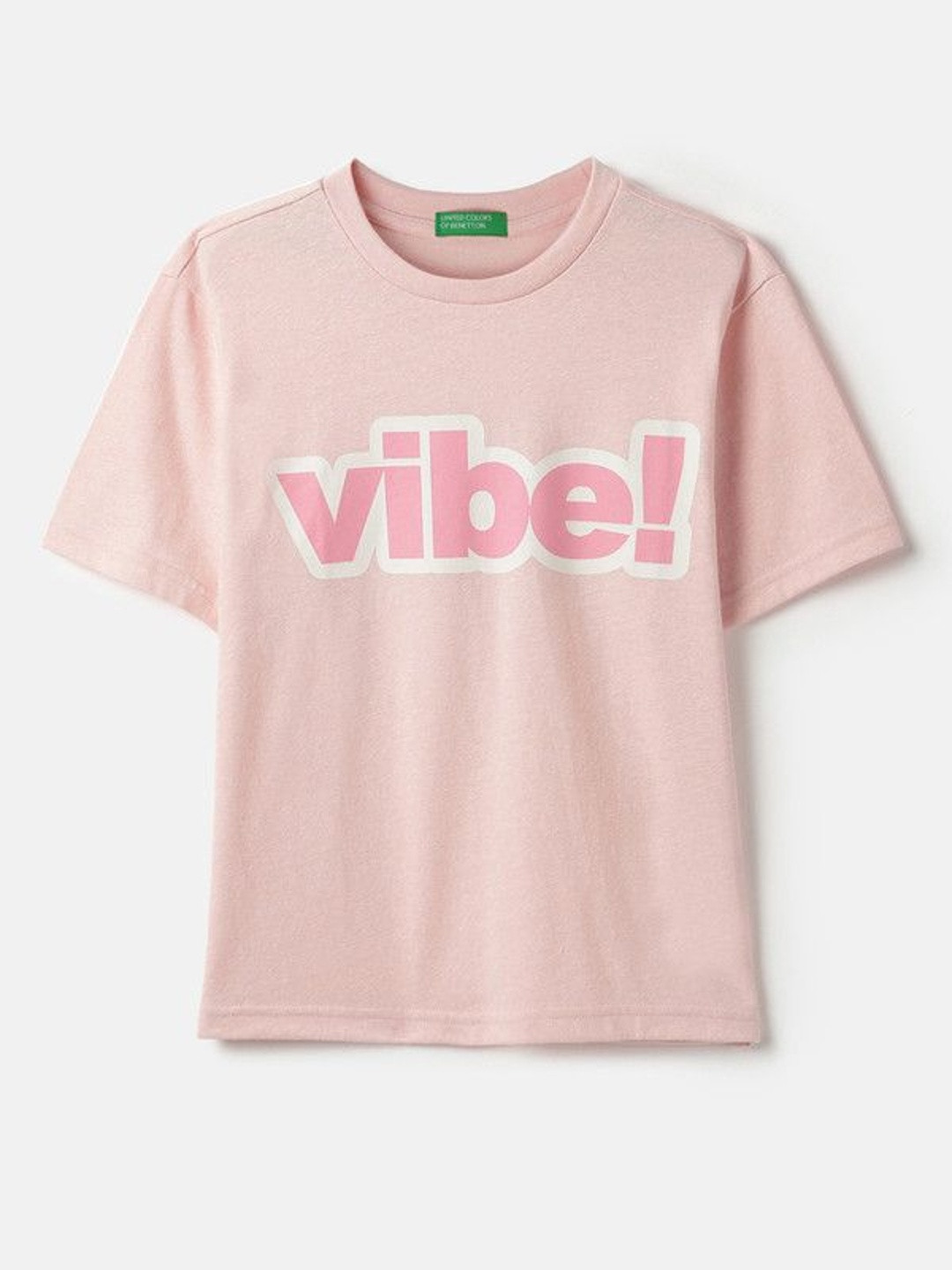 United Colors of Benetton Girls Pure Cotton Tshirts