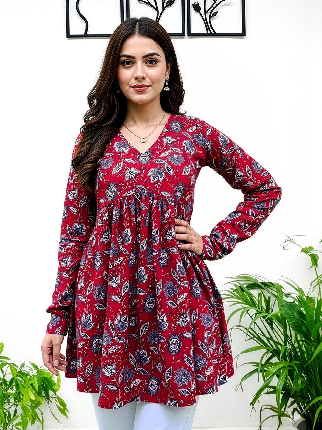 Maheshvi Floral Print Top