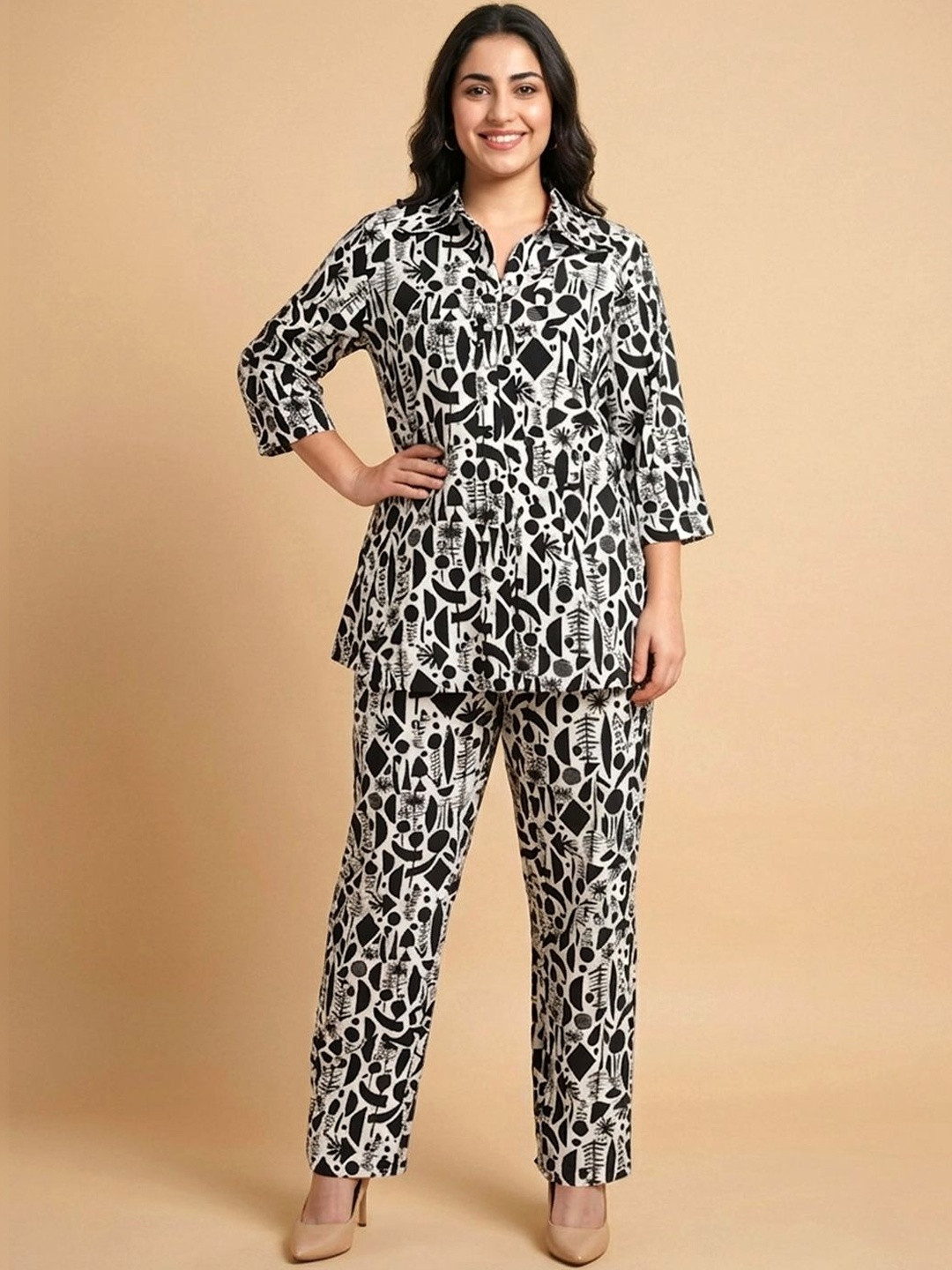 LYRA Floral Printed Shirt with Trousers