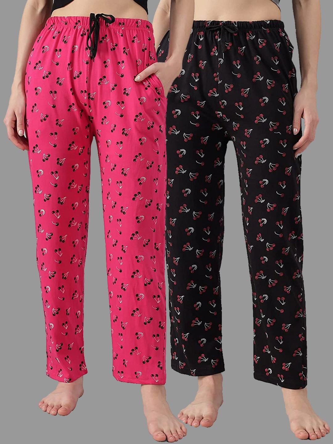 Anixa Women Pack of 2 Regular Fit Track Pants