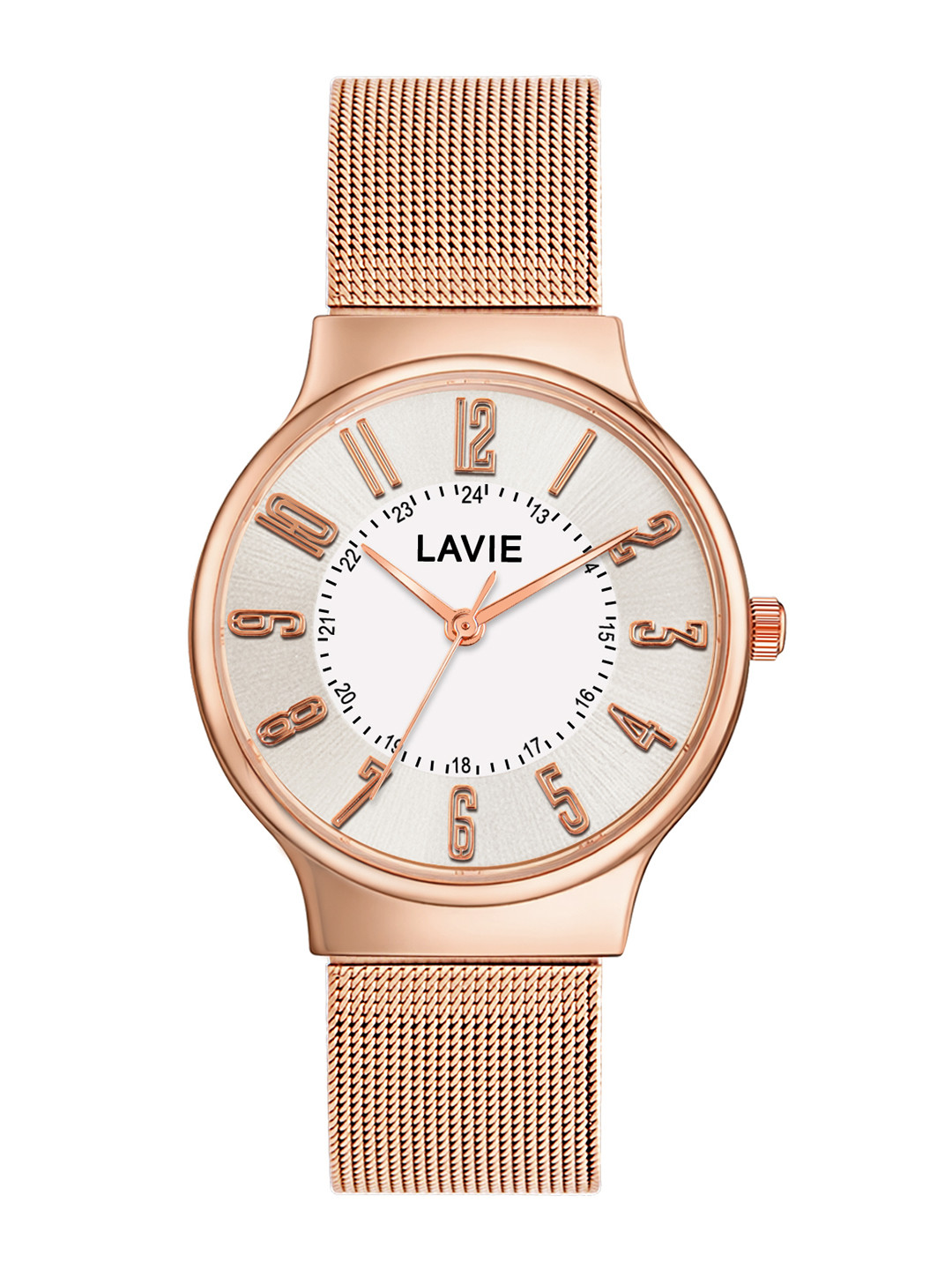 Lavie Women Dial & Stainless Steel Bracelet Style Straps Analogue Watch LV-712-SL