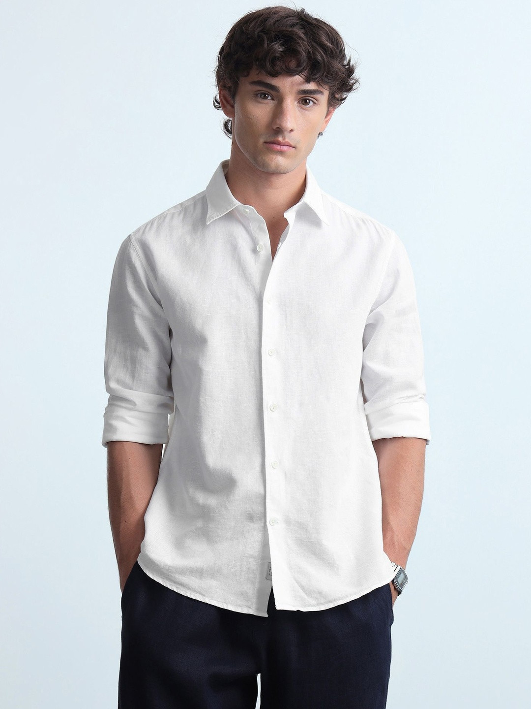 Flying Machine Men Slim Fit Casual Shirt