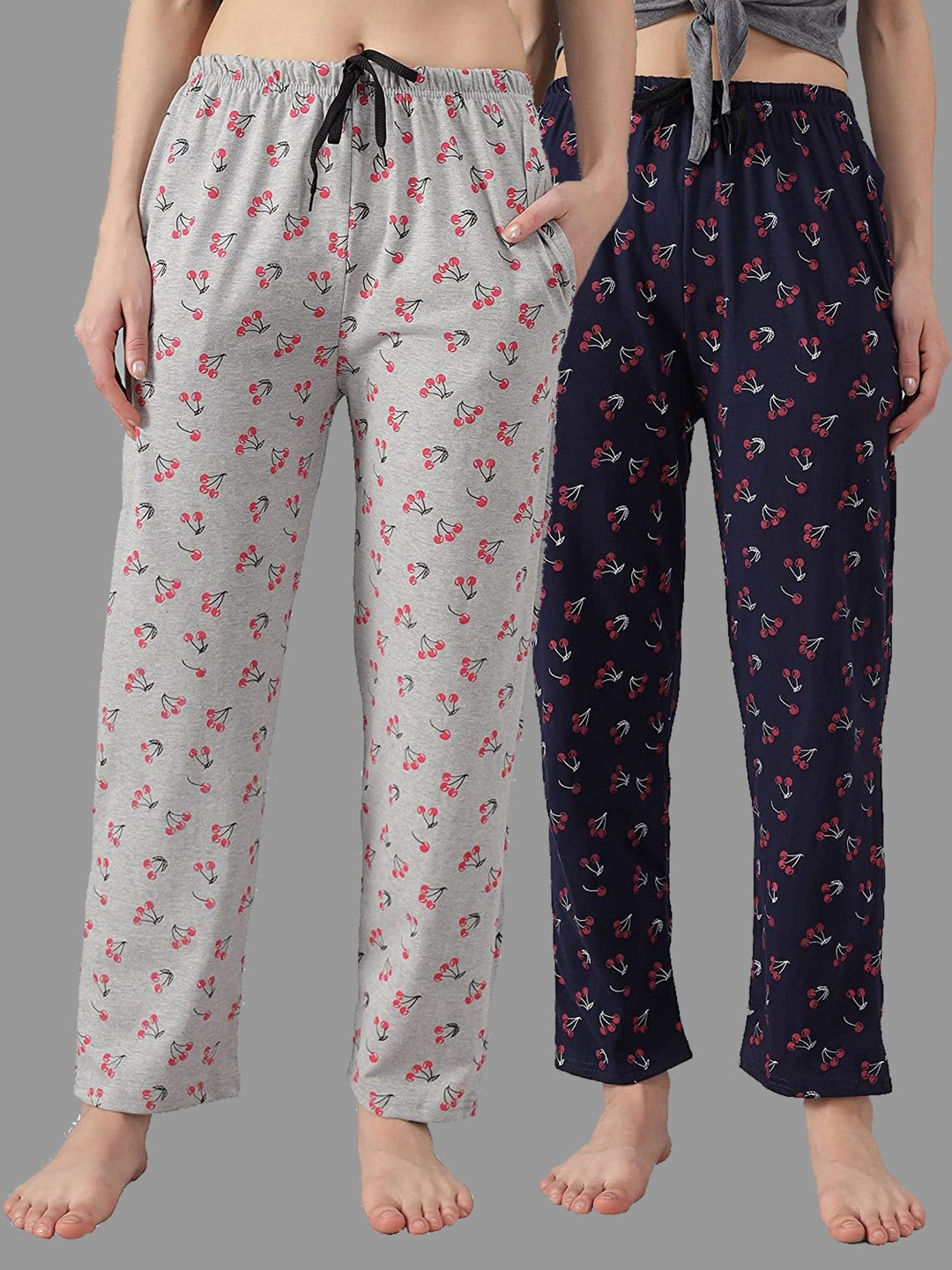 Anixa Women Pack of 2 Regular Fit Track Pants