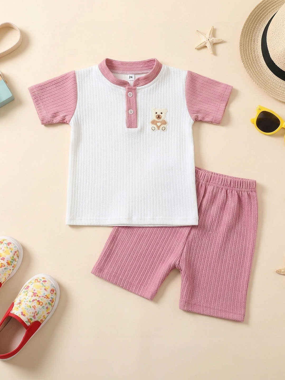 AVELLY Unisex Kids T-shirt with Shorts
