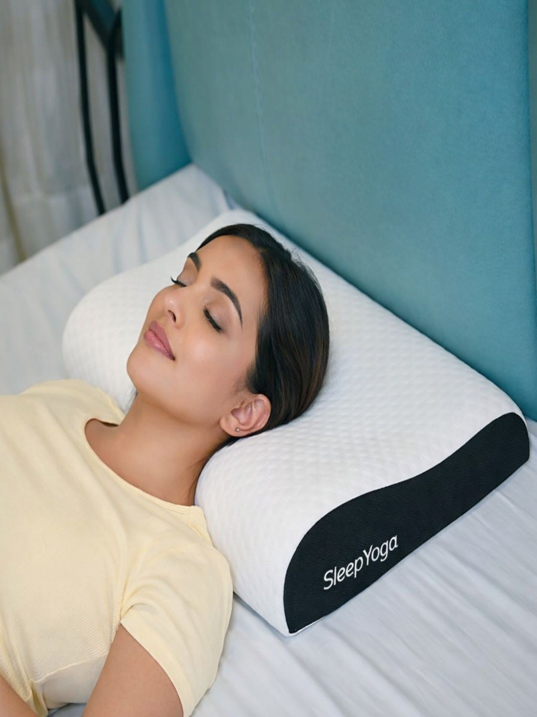 sleepyoga Black Gel Pillow