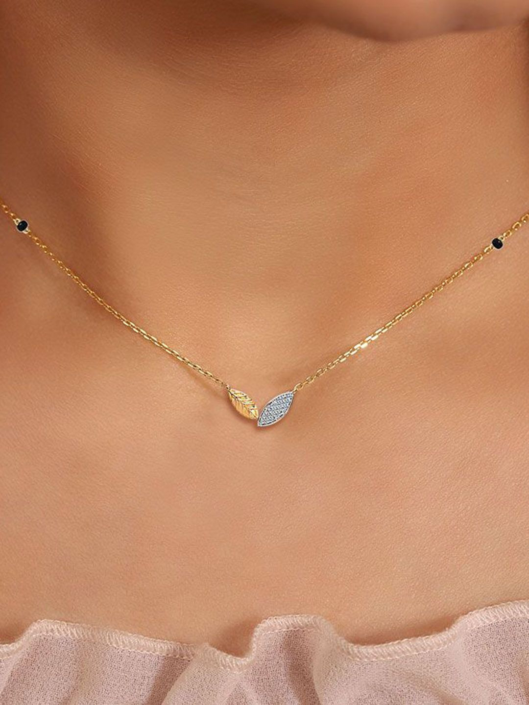 BELWICK Gold-Plated Zircon Mangalsutra