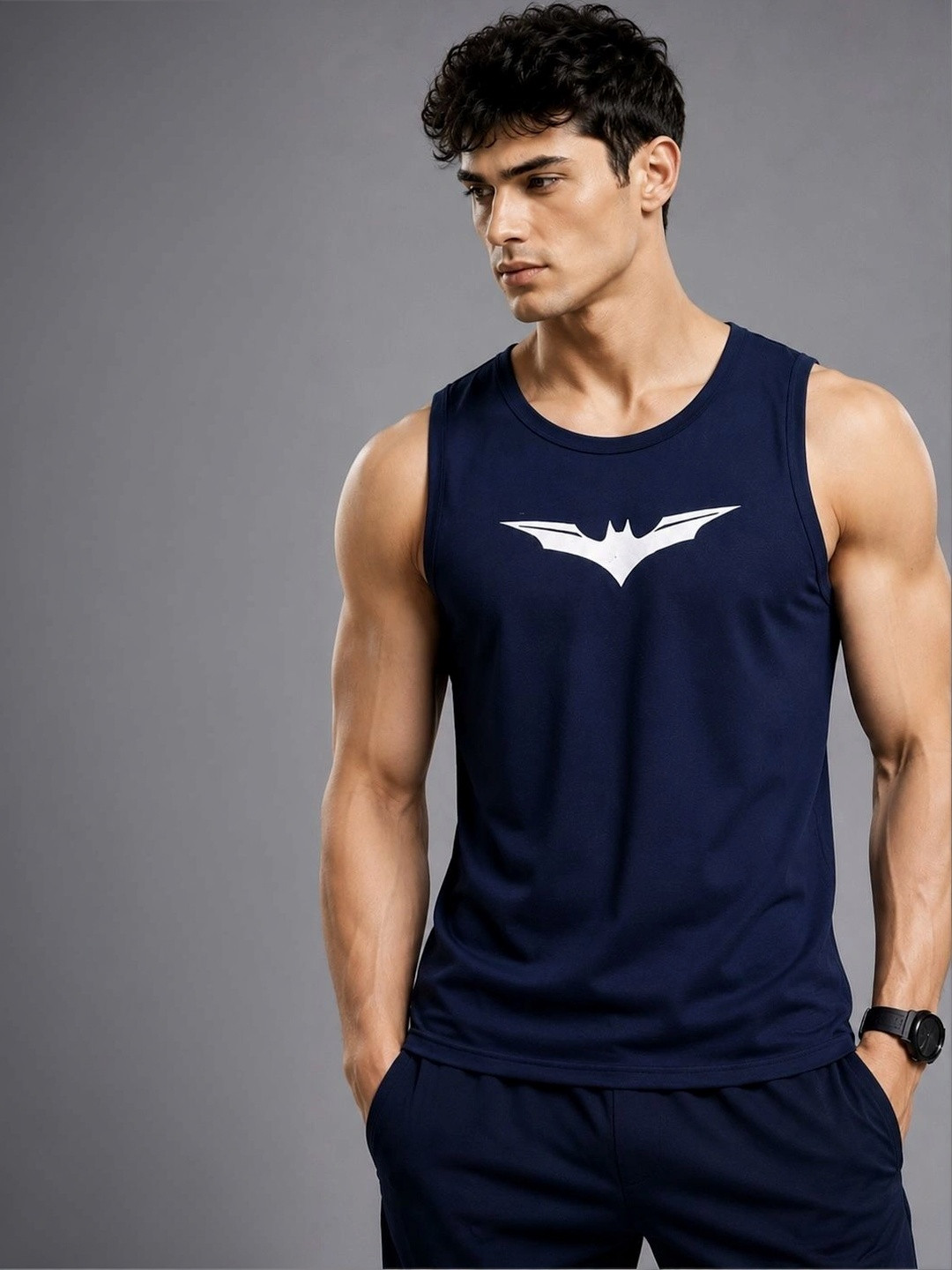 Sprouted Printed Assorted Gym Vest