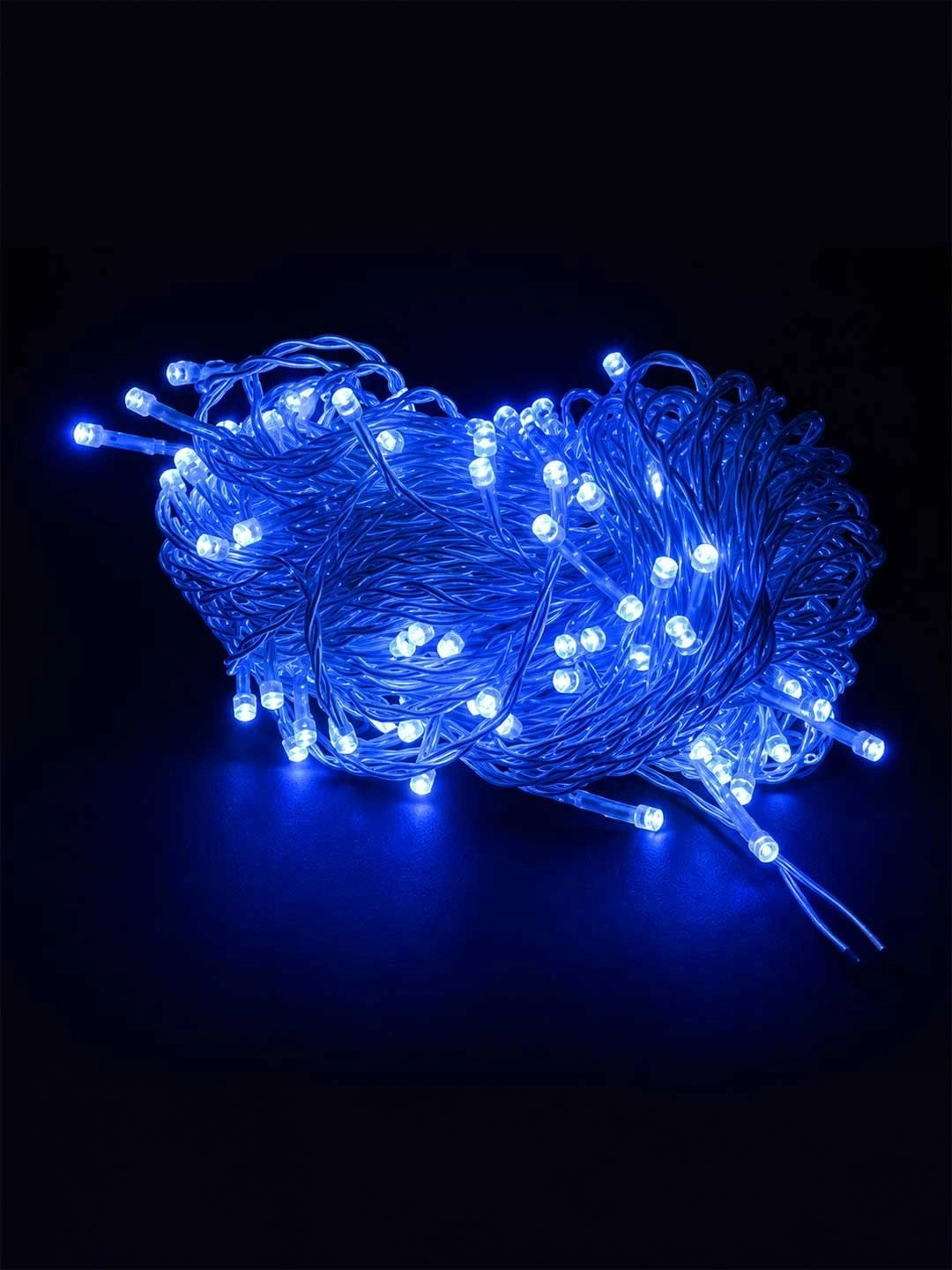 EarthCraft Blue & White LED Rice Shape String Lights