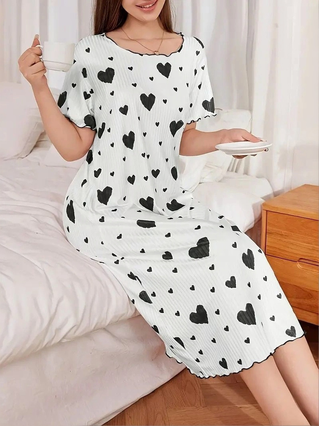 BOOSAH Printed Nightdress