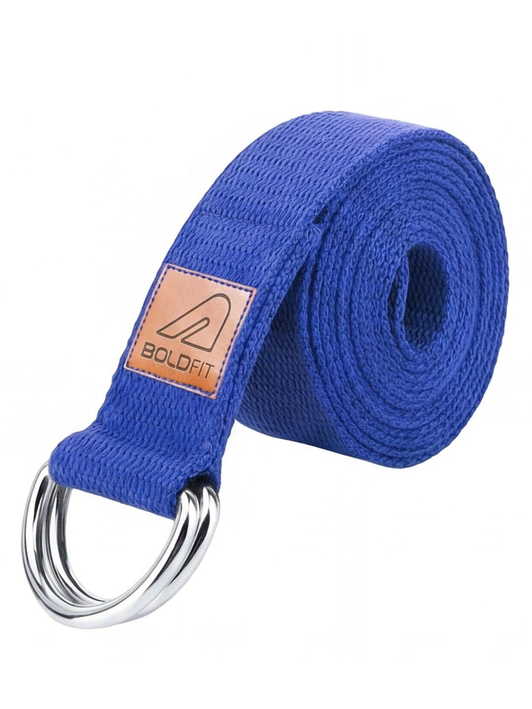 BOLDFIT Blue Solid Yoga Belt
