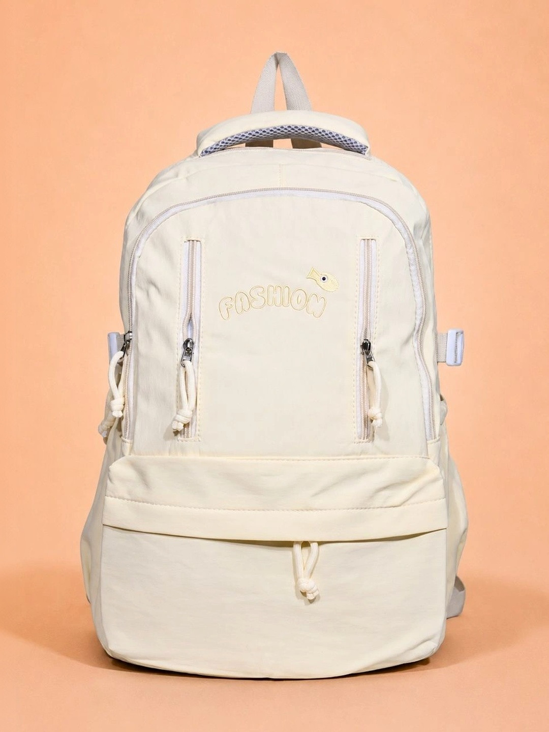 Donicy Women Typography Embroidered Backpack