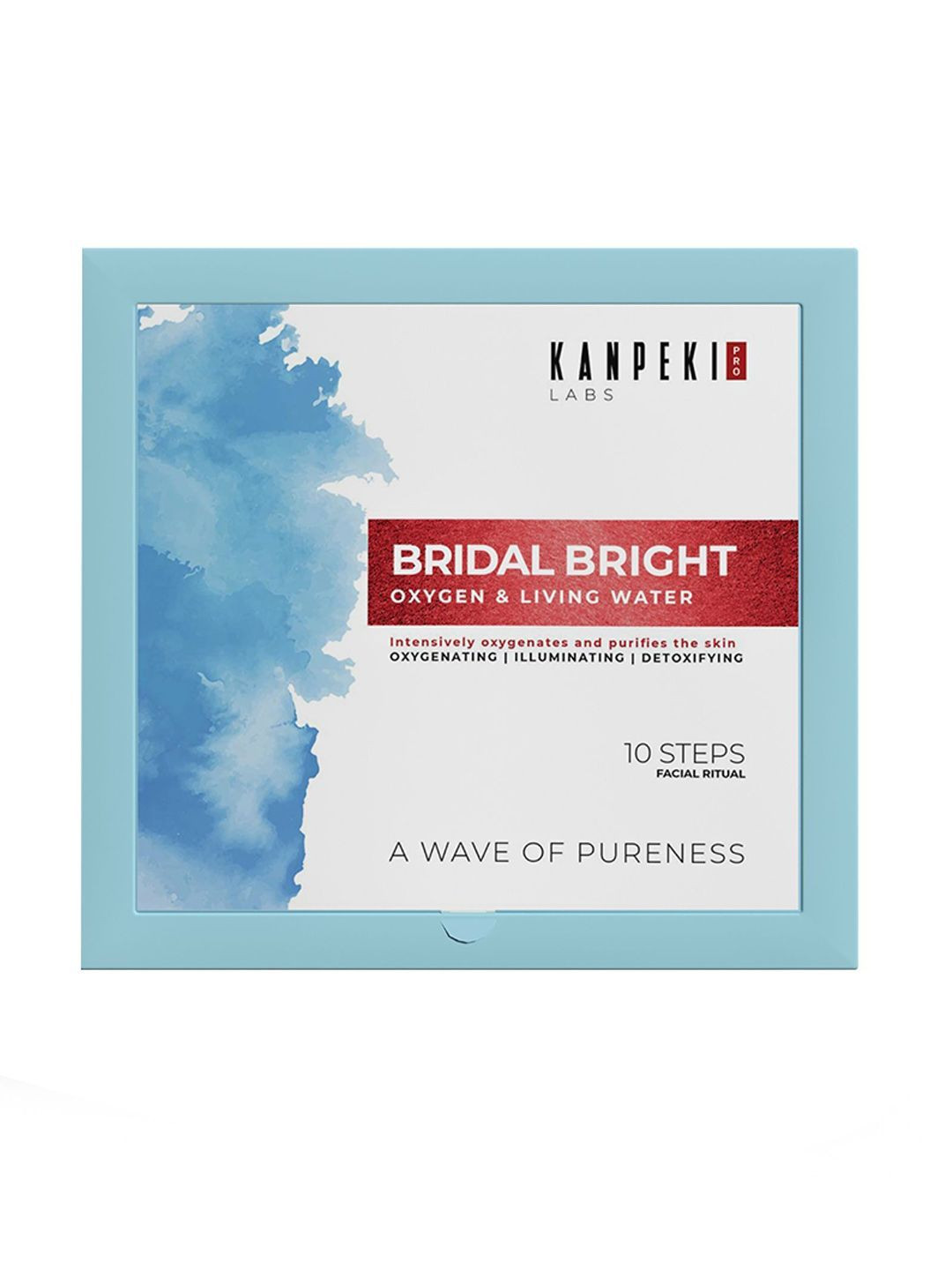 10-Step Bridal Bright Oxygen Facial Kit with Living Water, Hyaluronic Acid & Vitamin E