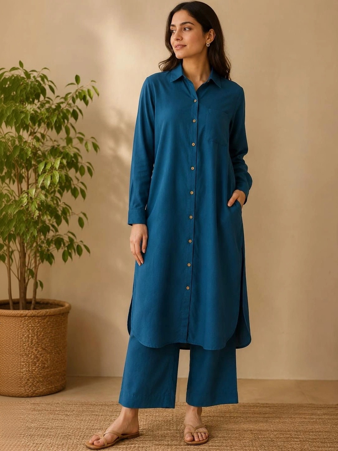 TARA-C-TARA Women Regular Kurta with Palazzos