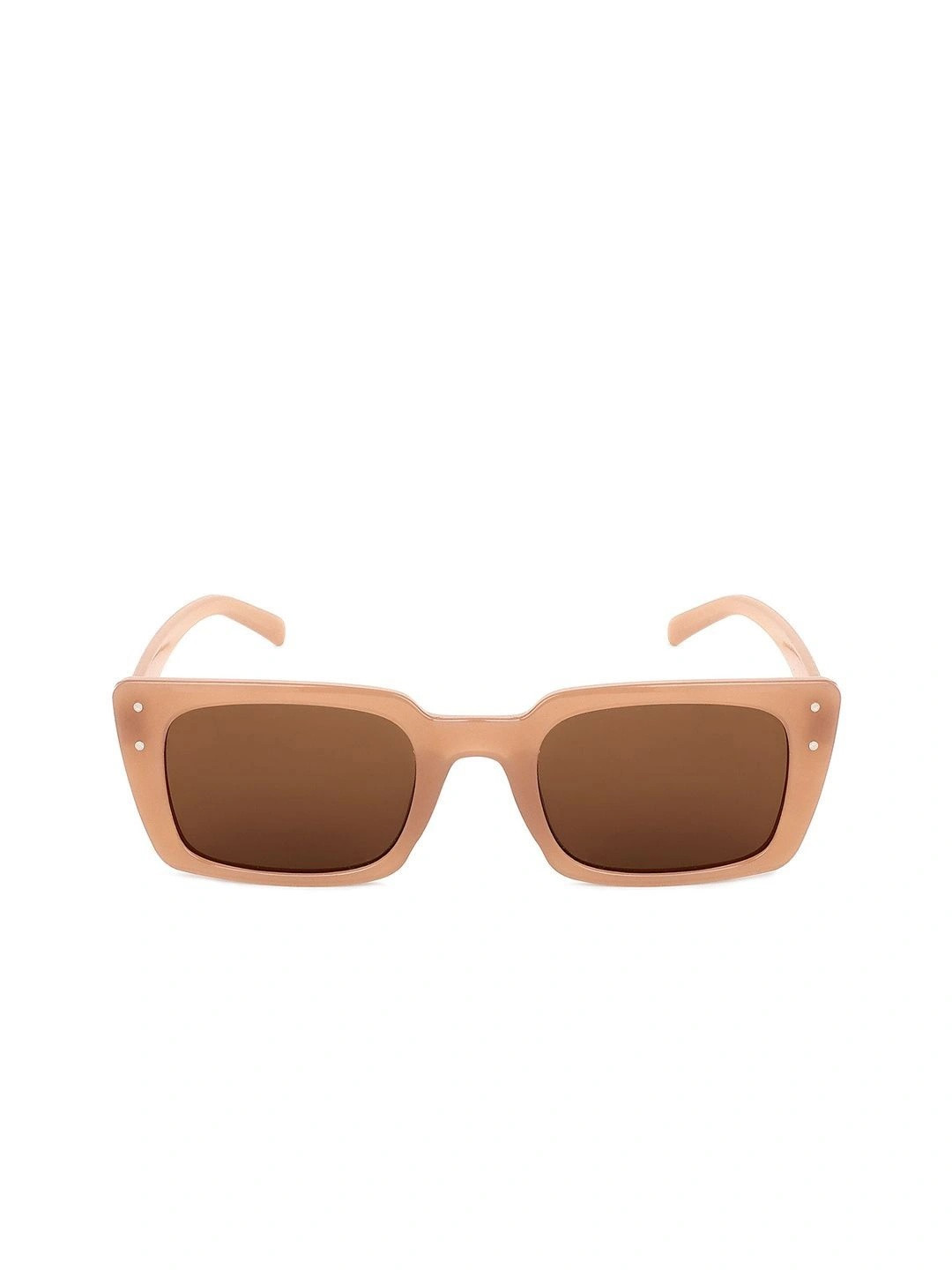 PELLE LUXUR Unisex Rectangle Sunglasses with UV Protected Lens PLSG8132