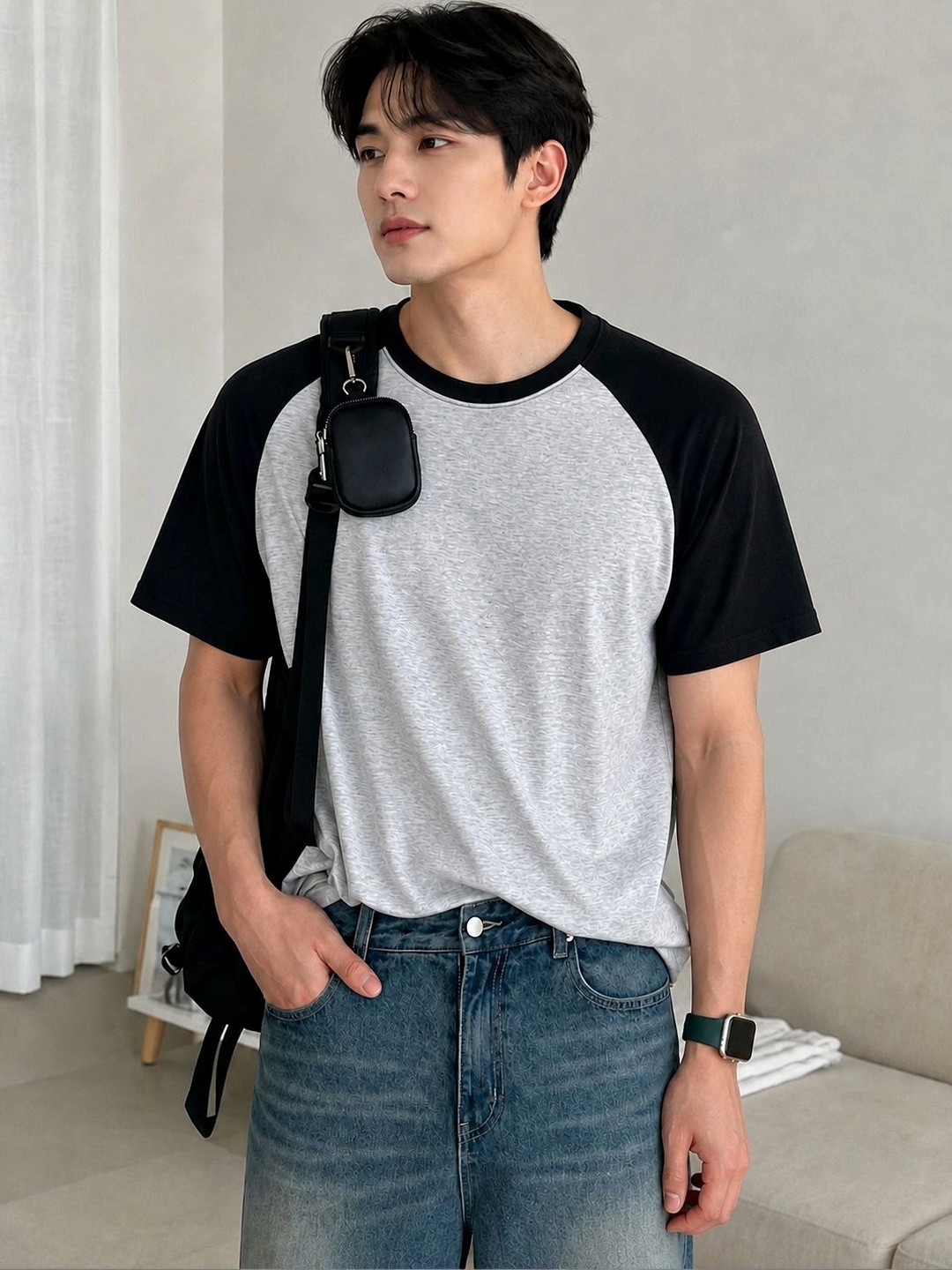 WRODSS Men Colourblocked T-shirt