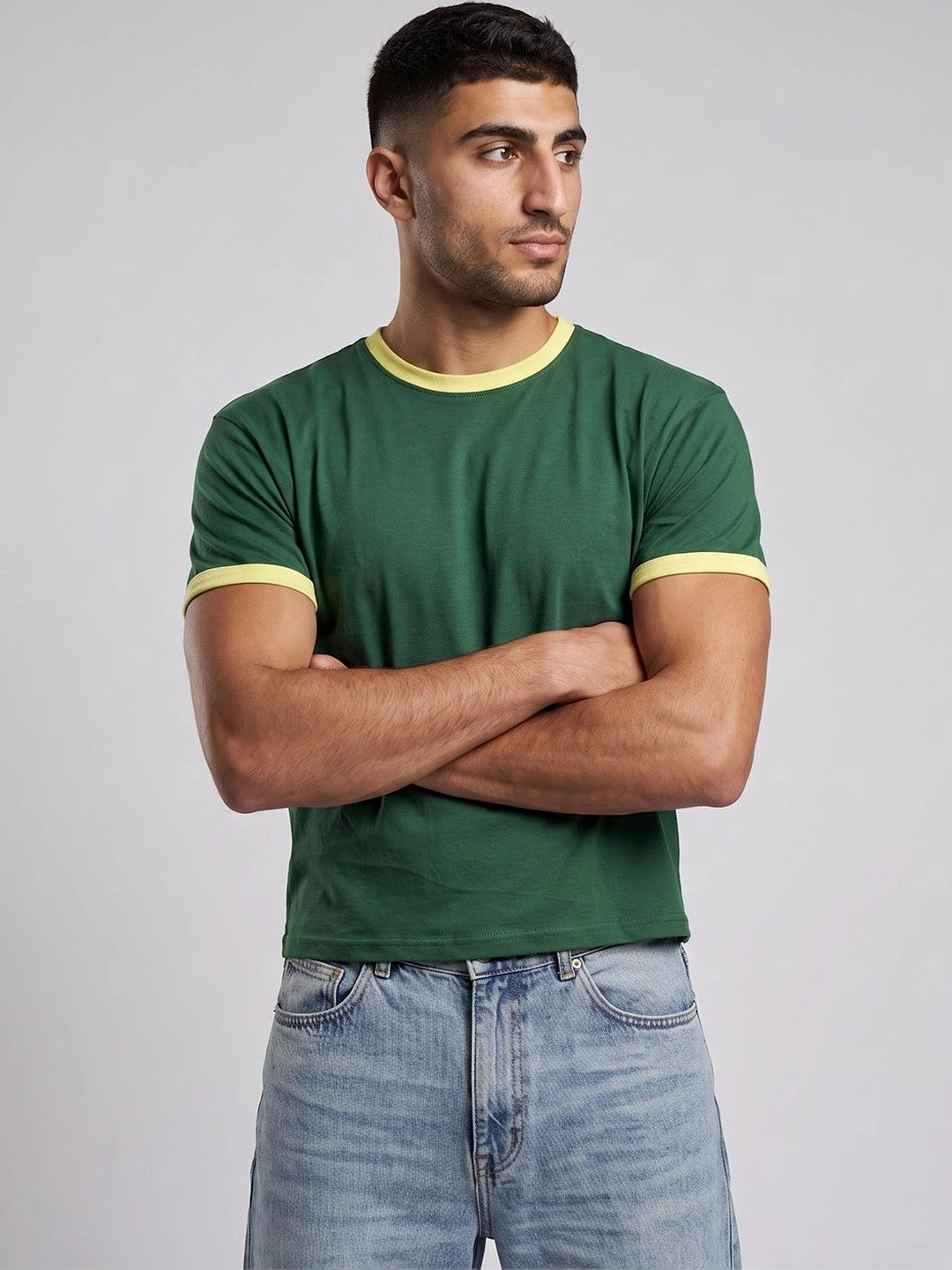 FUGAZEE Men Colourblocked T-shirt