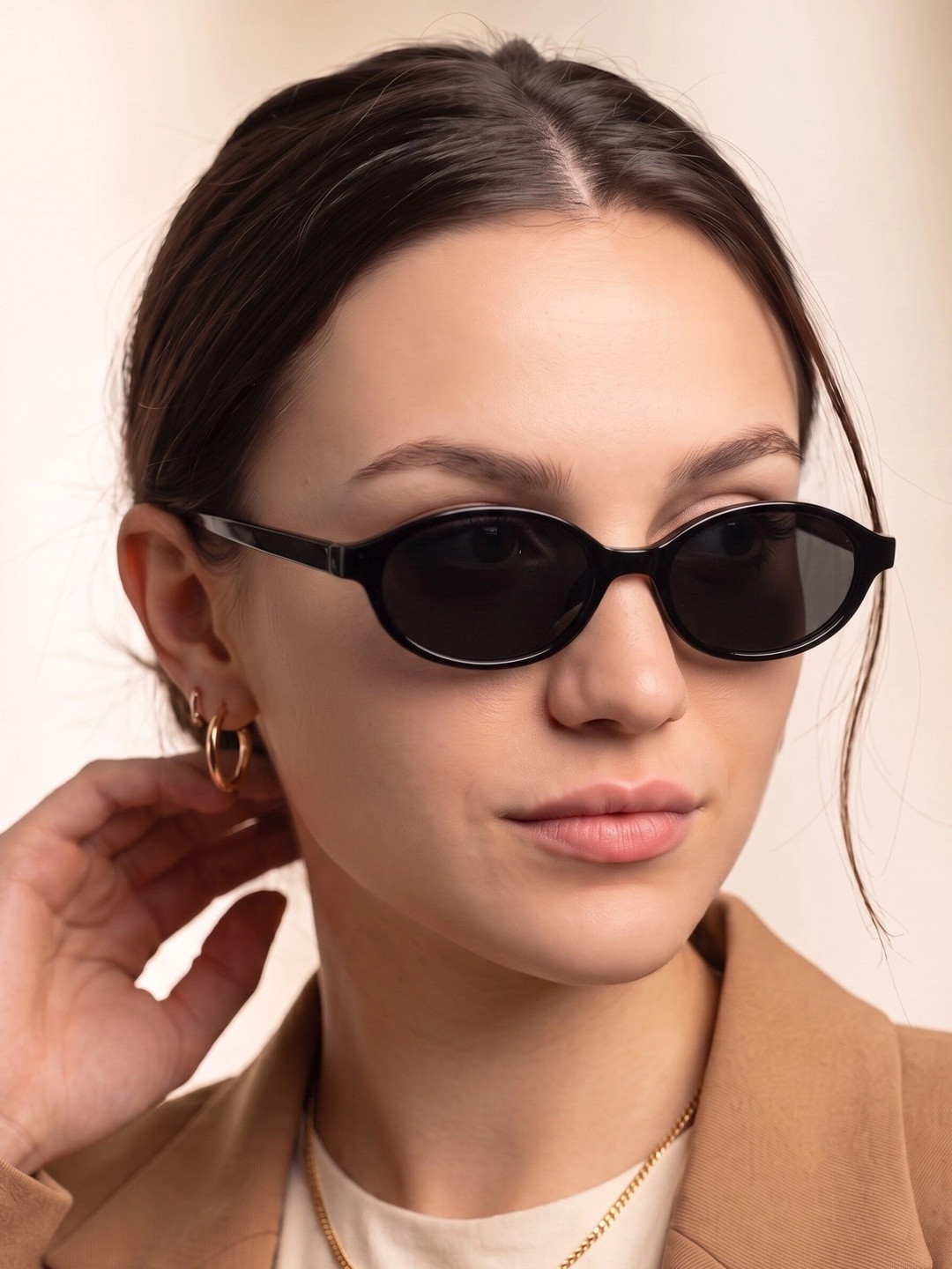 RORCE Women Oval Sunglasses with UV Protected Lens
