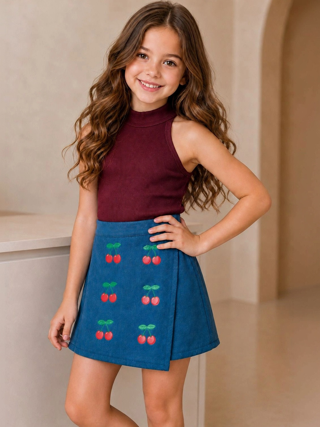 Ninas Girls Sleeveless Top with Shorts