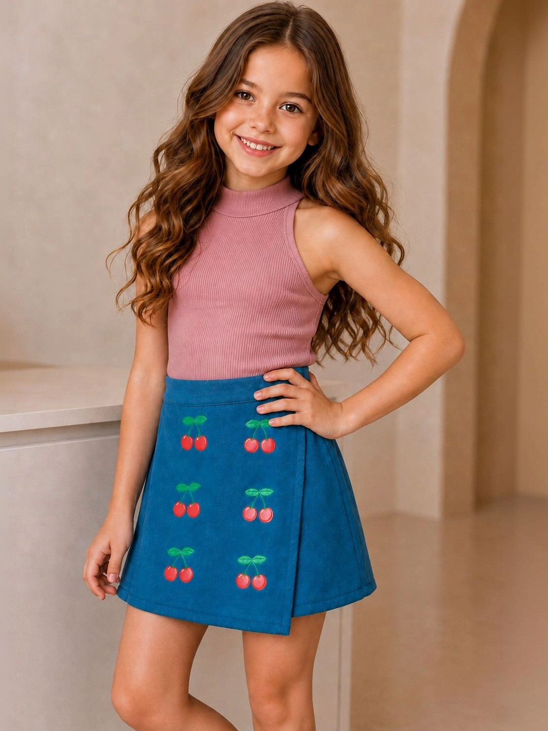 Ninas Girls Top with Shorts