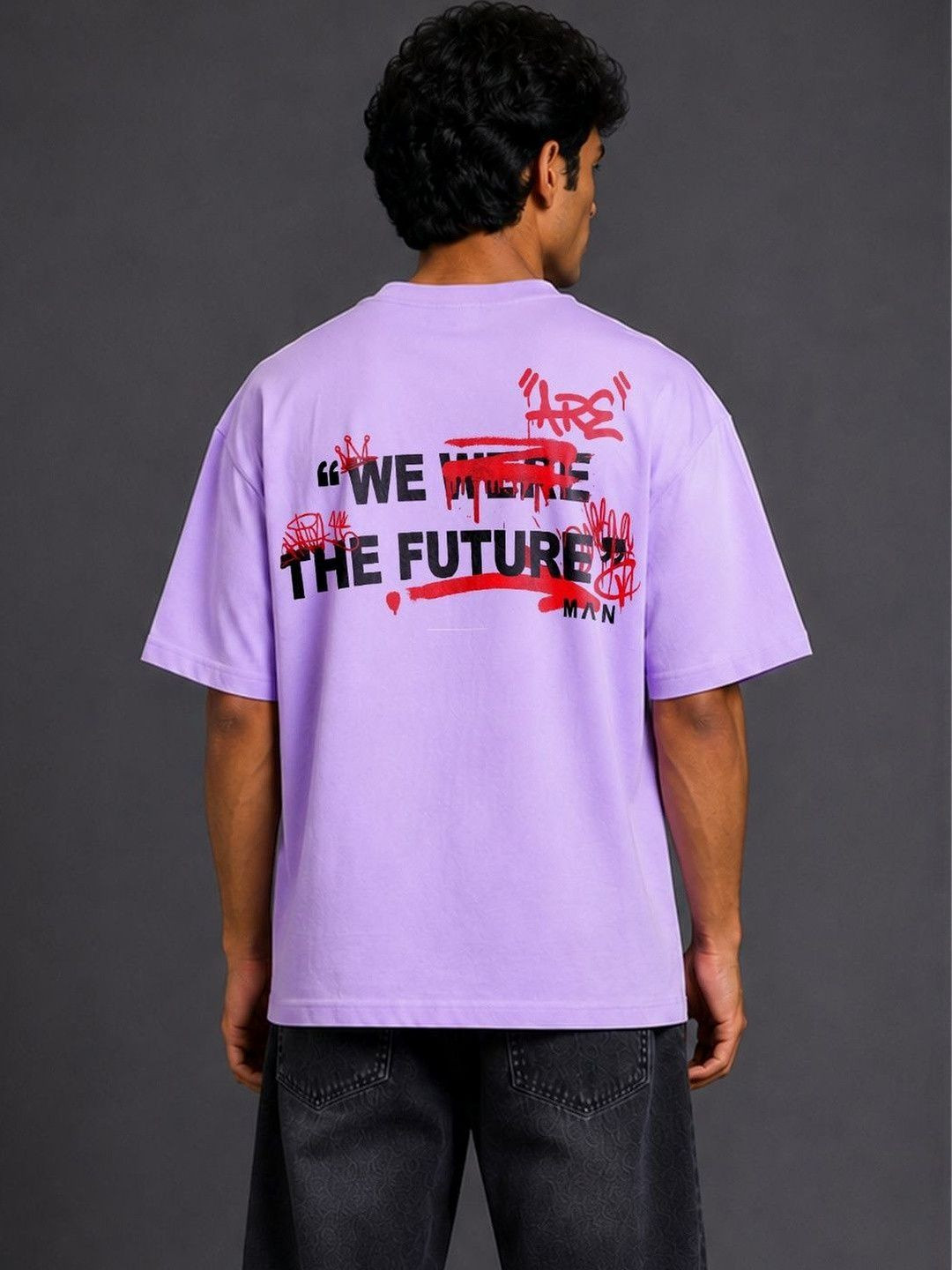 BEOVER Men Typography Printed T-shirt