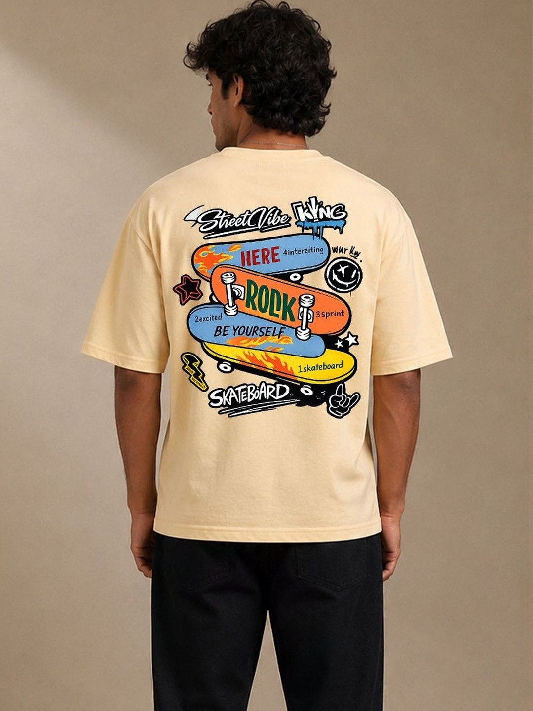 BEOVER Men Printed T-shirt