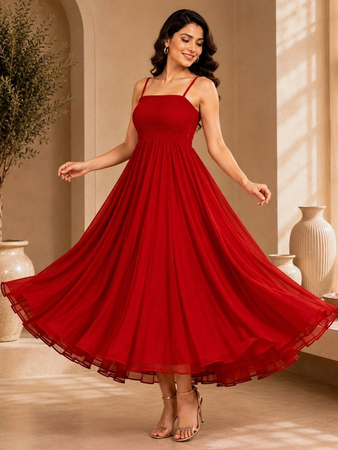 MEWEAR A-Line Maxi Dress