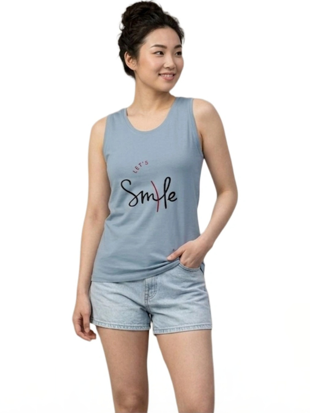 Luxora Printed Cotton Round Neck Lounge Tshirts