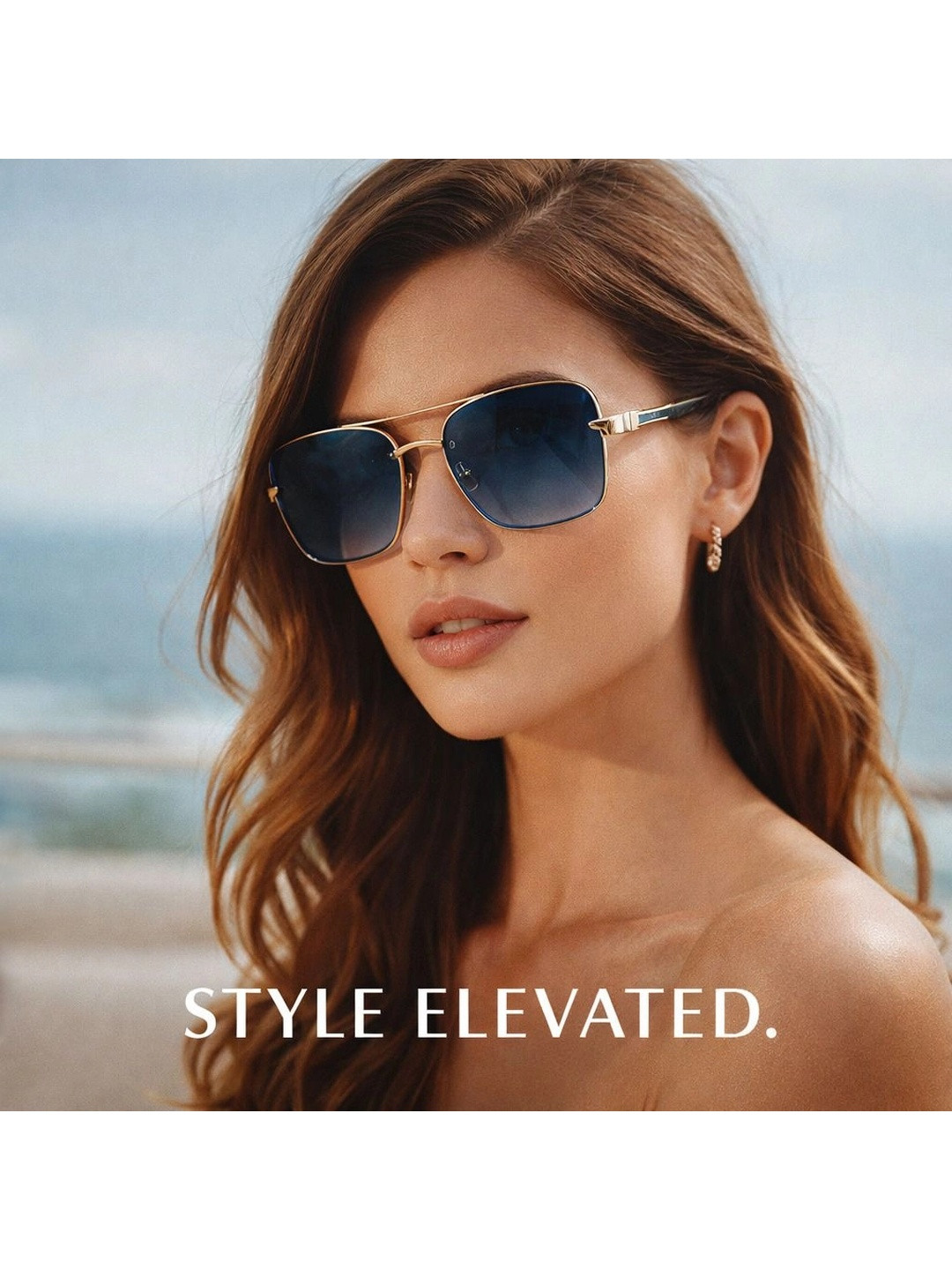 ZAADRAN Unisex Wayfarer Sunglasses with Polarised and UV Protected Lens GIZA-BLUE
