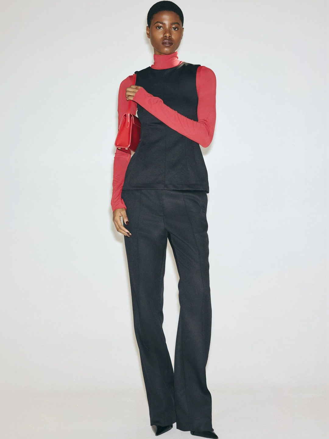 H&M Punto Di Roma Peplum Top