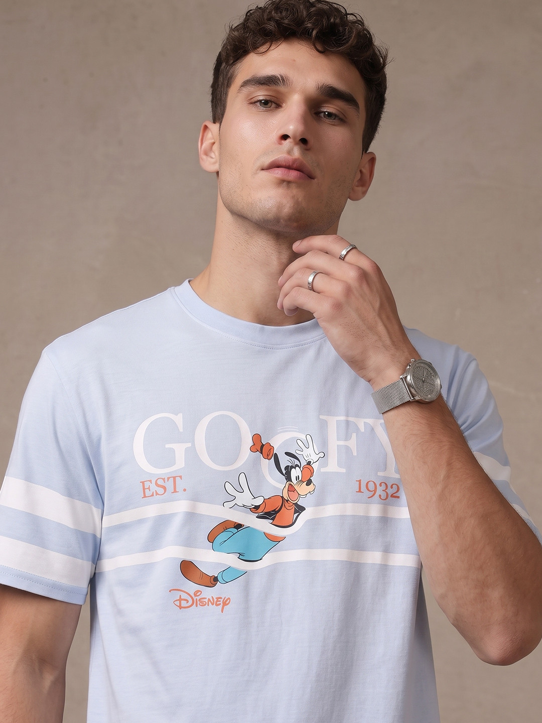 Men's Goofy Comic Print Regular Fit T-shirt