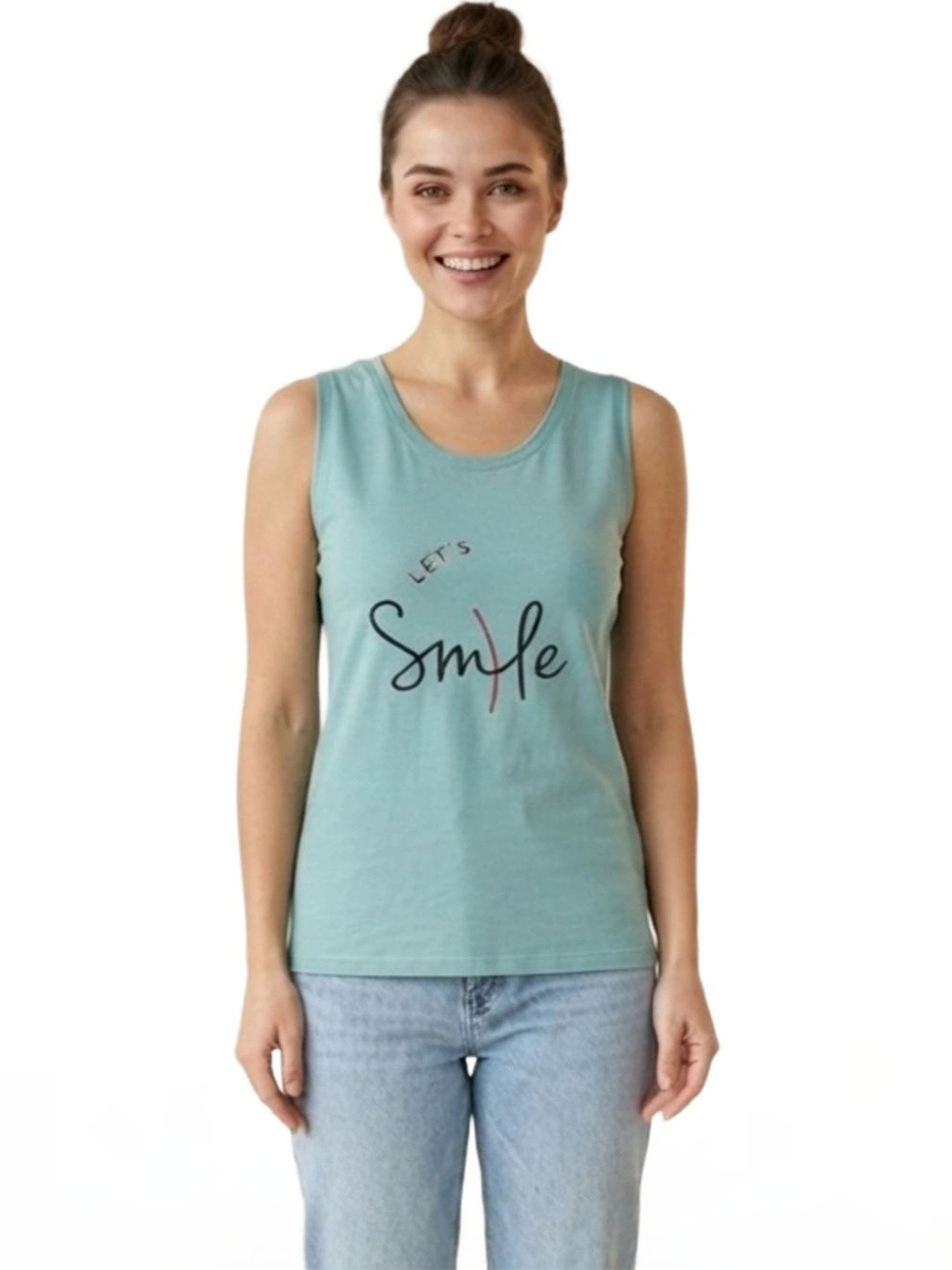 Luxora Printed Cotton Round Neck Lounge Tshirts