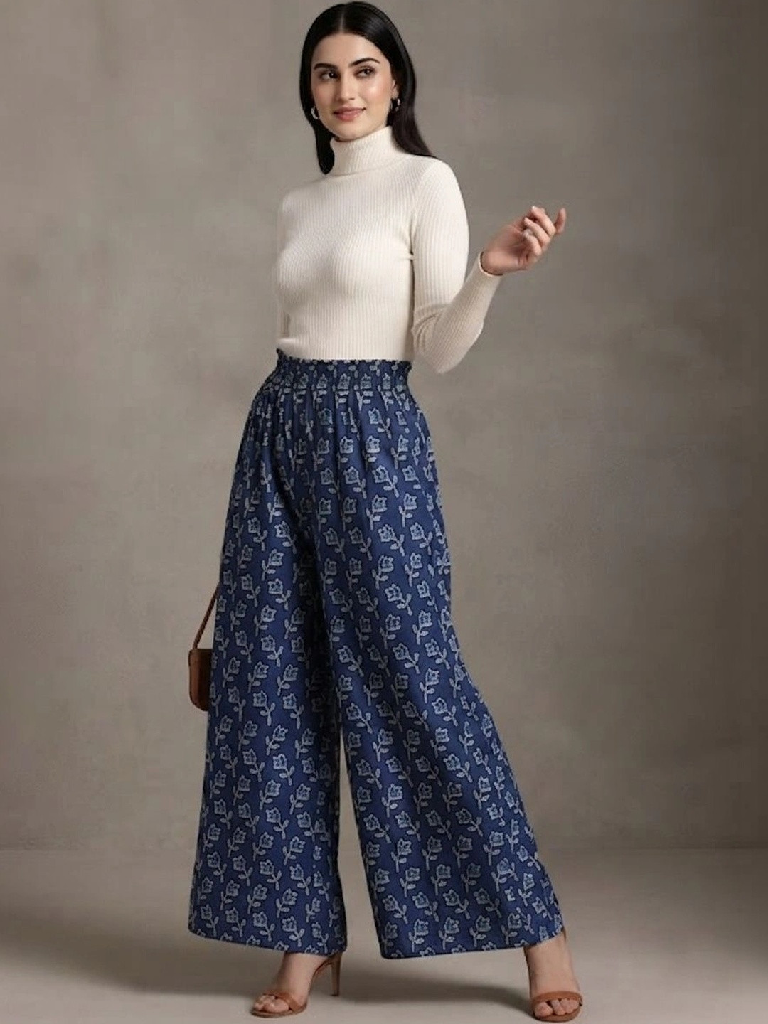 PRESHA Women Floral Printed Ethnic Palazzos