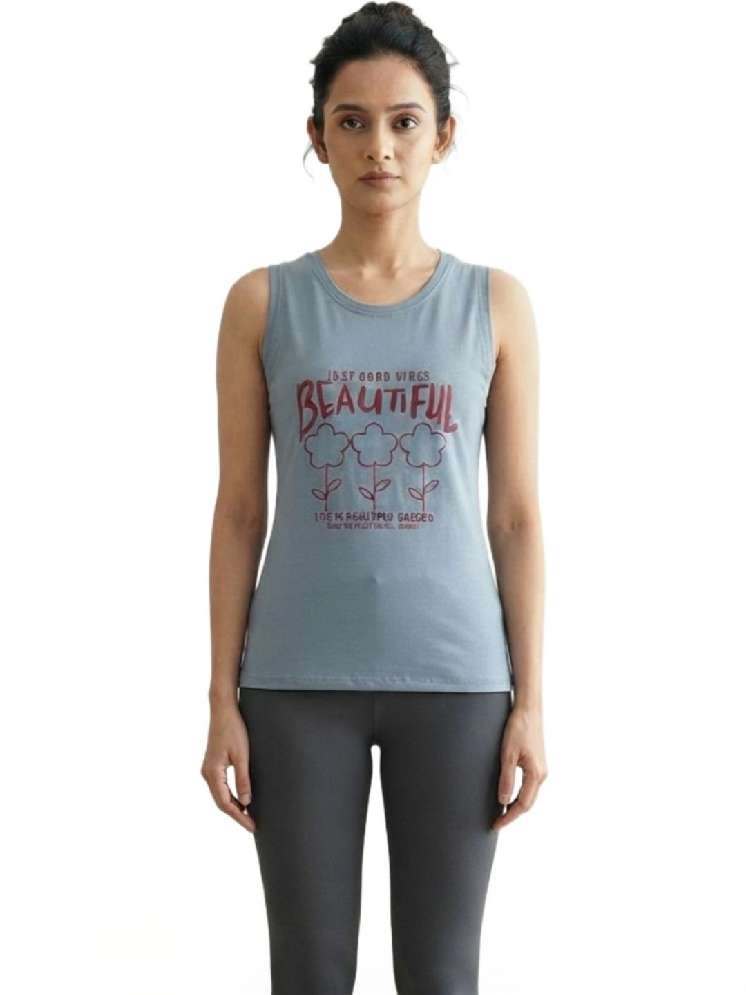 Luxora Printed Cotton Round Neck Lounge Tshirts